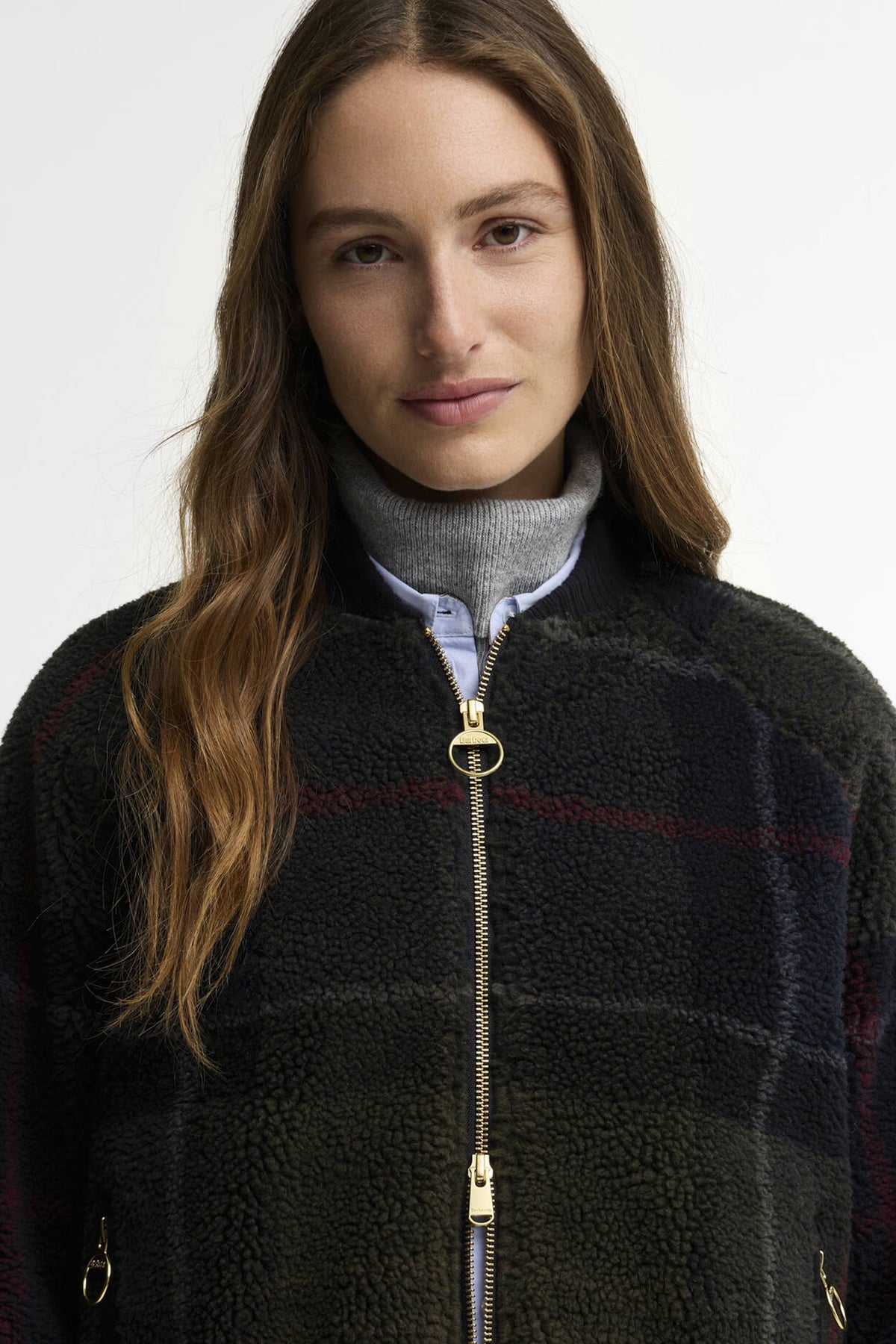 Barbour Kirklees Fleece #Colour_Shadow Classic Tartan