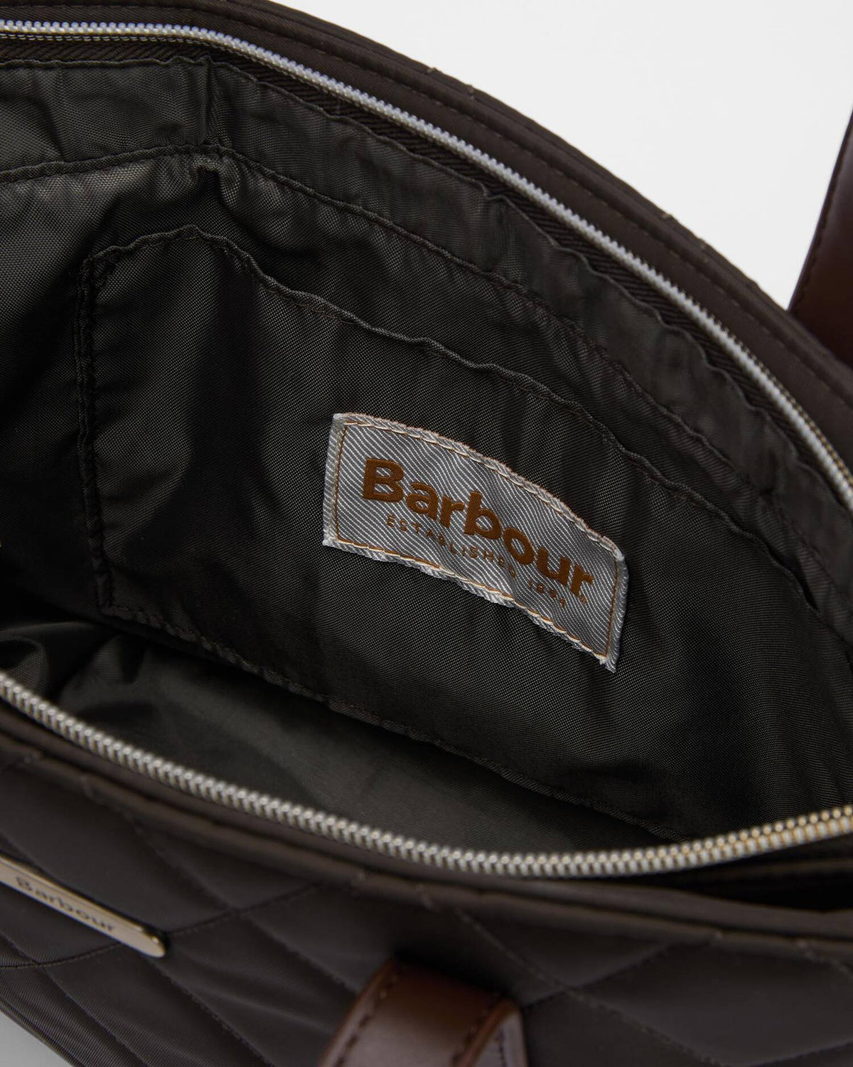 Barbour Mini Quilted Tote Bag #Colour_Olive