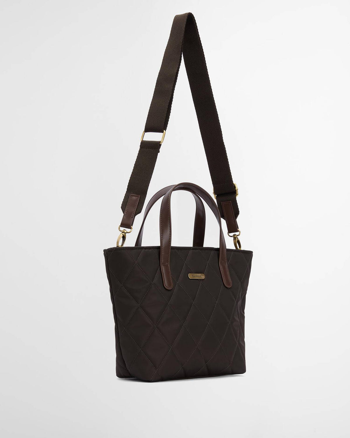 Barbour Mini Quilted Tote Bag #Colour_Olive