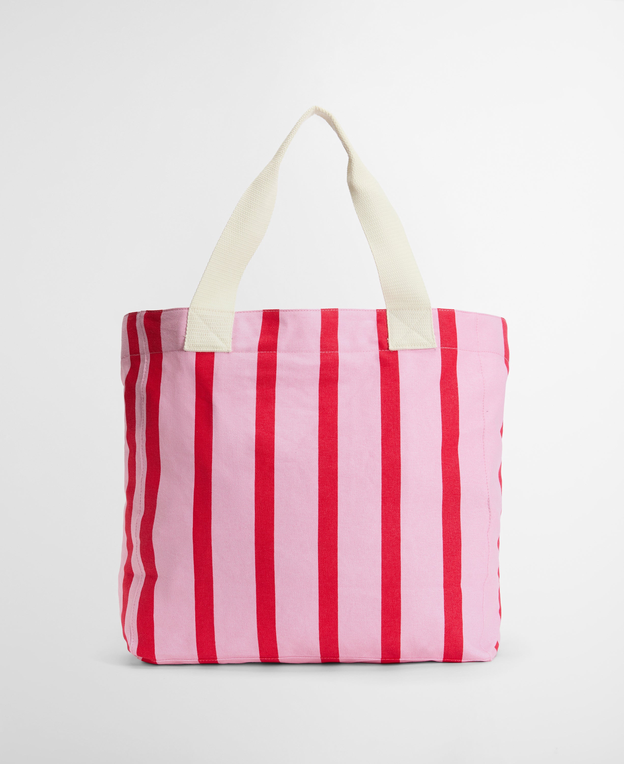 Barbour Cherry Blossom Emily Stripe Tote Bag #Colour_Cherry Blossom