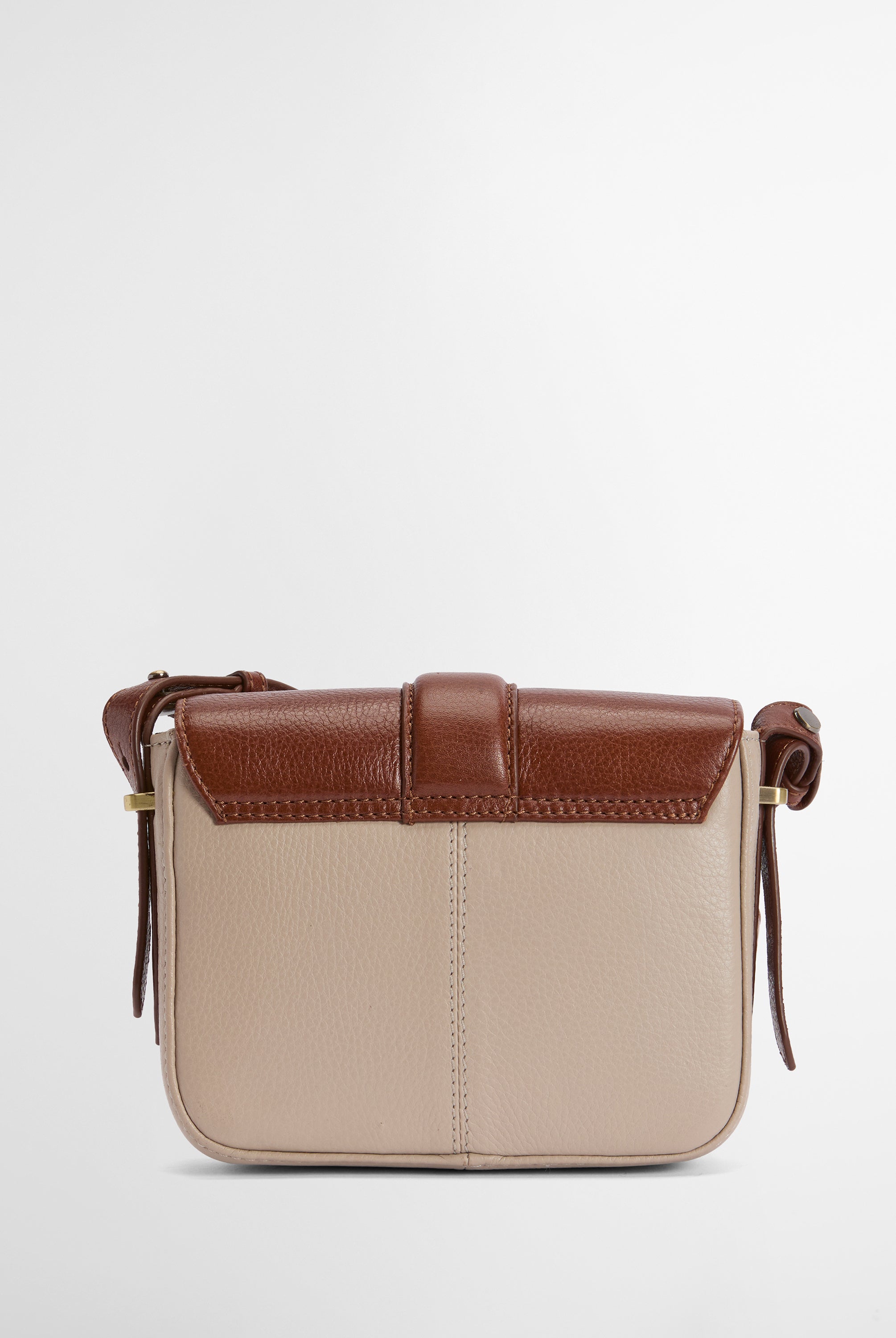 Barbour Pebbled Pink/Brown Mini Rosa Leather Crossbody Bag #Colour_Pebbled Pink/Brown