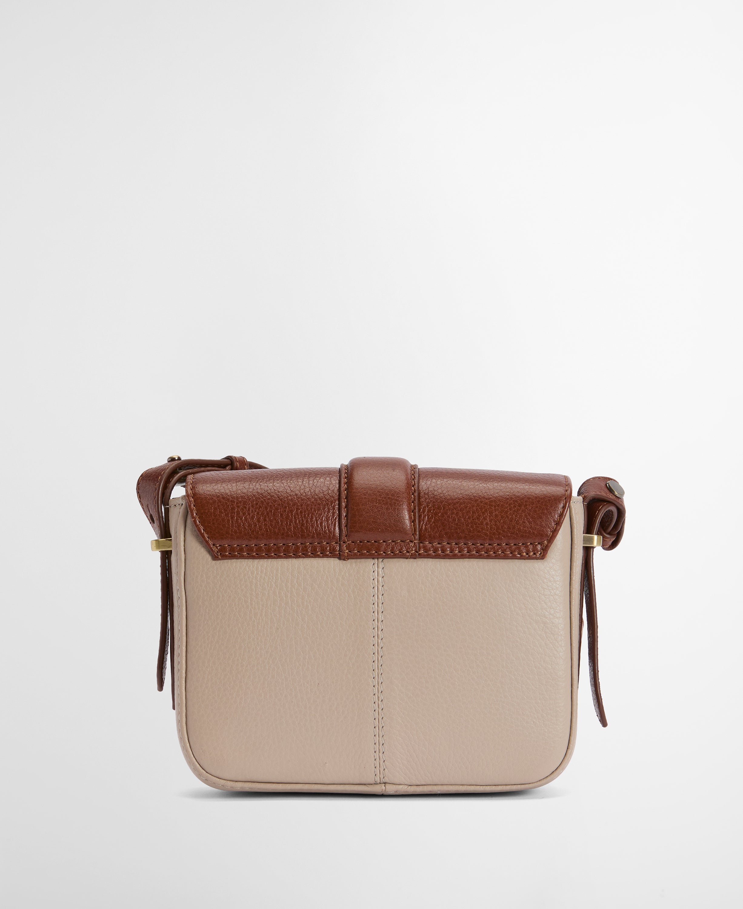 Barbour Pebbled Pink/Brown Mini Rosa Leather Crossbody Bag #Colour_Pebbled Pink/Brown