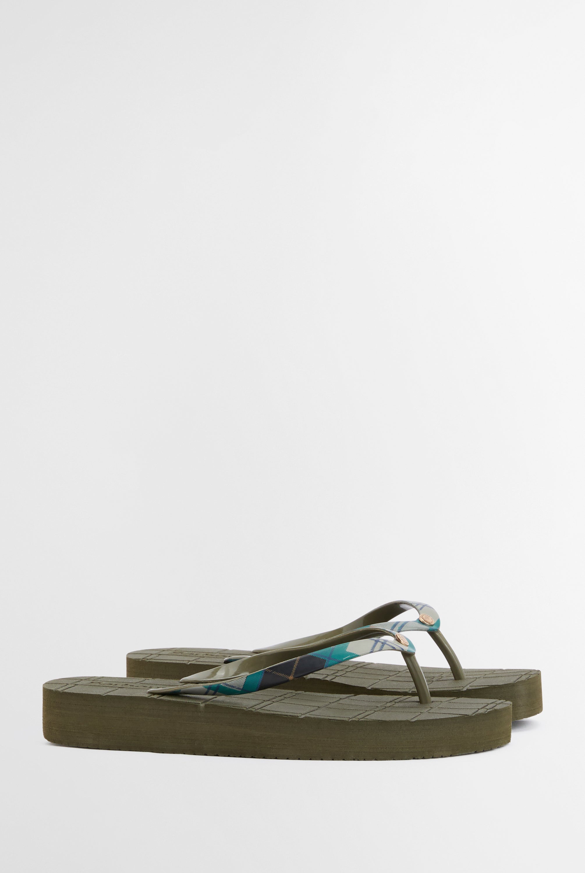 Barbour Olive/Ancient Tilda Toe Post Sandal #Colour_Olive/Ancient
