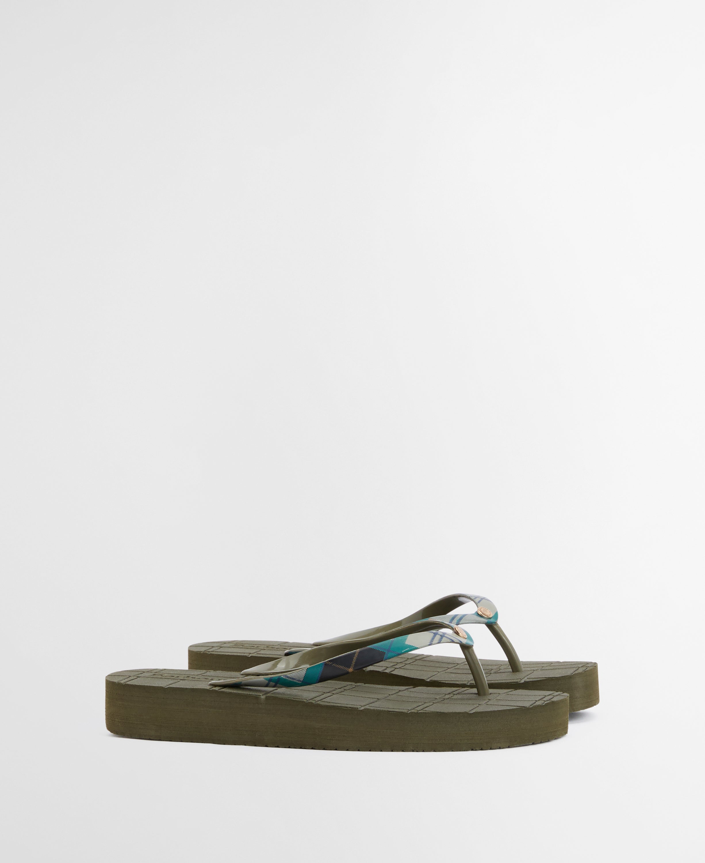 Barbour Olive/Ancient Tilda Toe Post Sandal #Colour_Olive/Ancient
