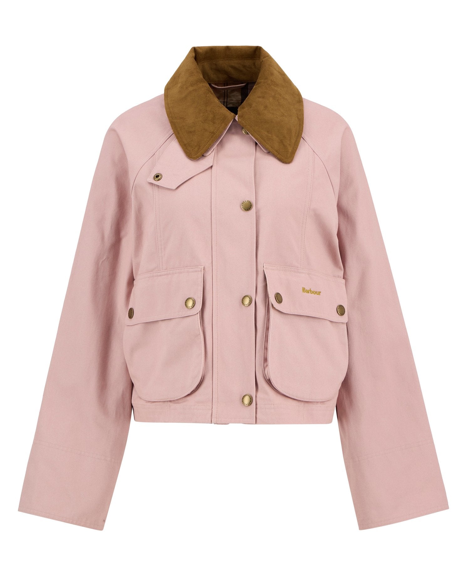 Barbour Cropped Beadnell Casual Jacket #Colour_Light Pearl/Dress