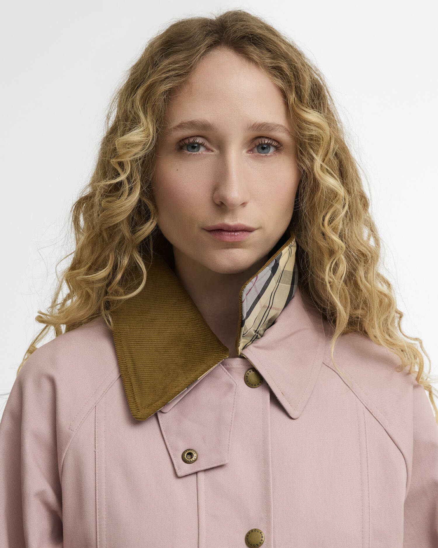Barbour Cropped Beadnell Casual Jacket #Colour_Light Pearl/Dress