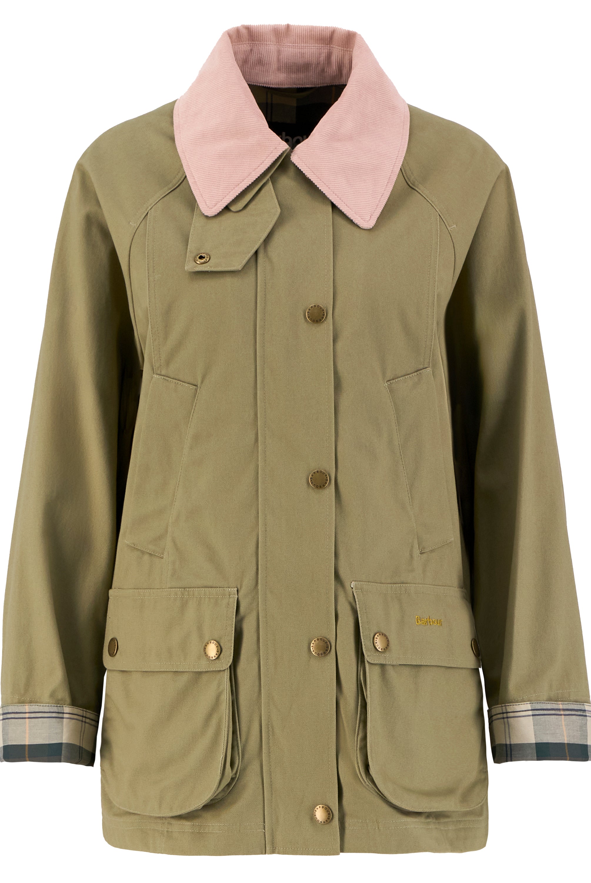 Barbour Bleached Olive/Ancient Modern Beadnell Casual Jacket #Colour_Bleached Olive/Ancient