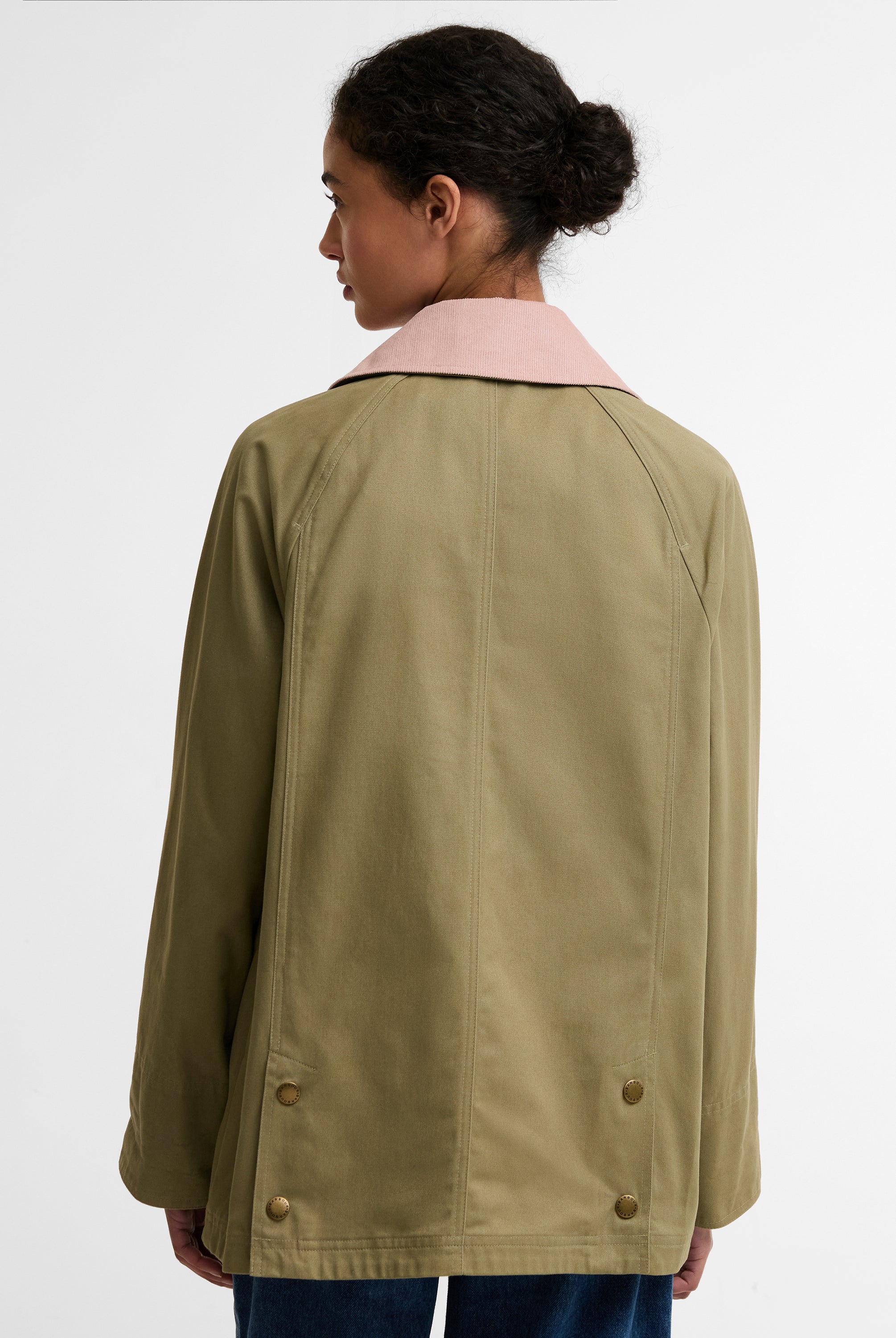 Barbour Bleached Olive/Ancient Modern Beadnell Casual Jacket #Colour_Bleached Olive/Ancient
