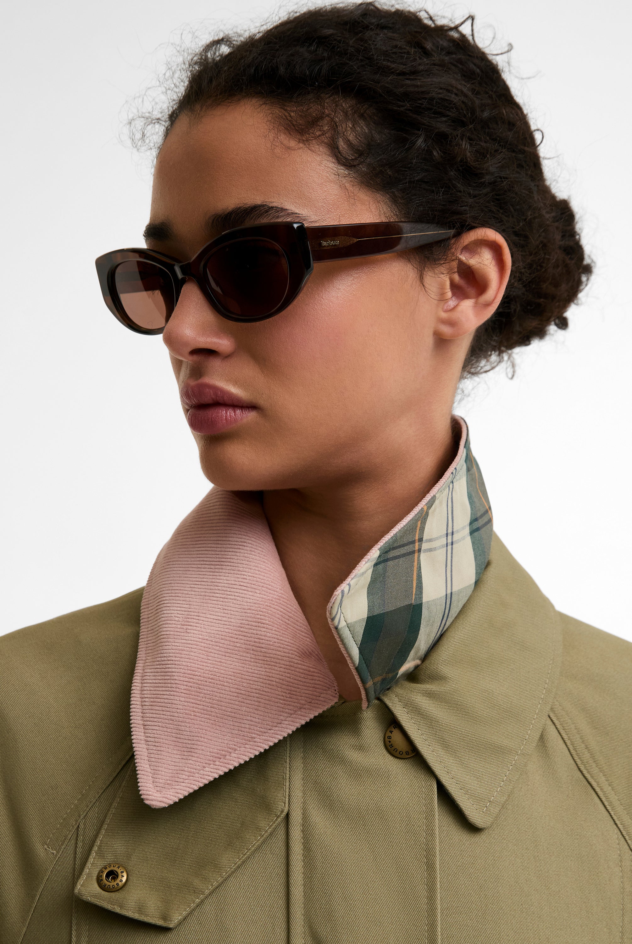 Barbour Bleached Olive/Ancient Modern Beadnell Casual Jacket #Colour_Bleached Olive/Ancient