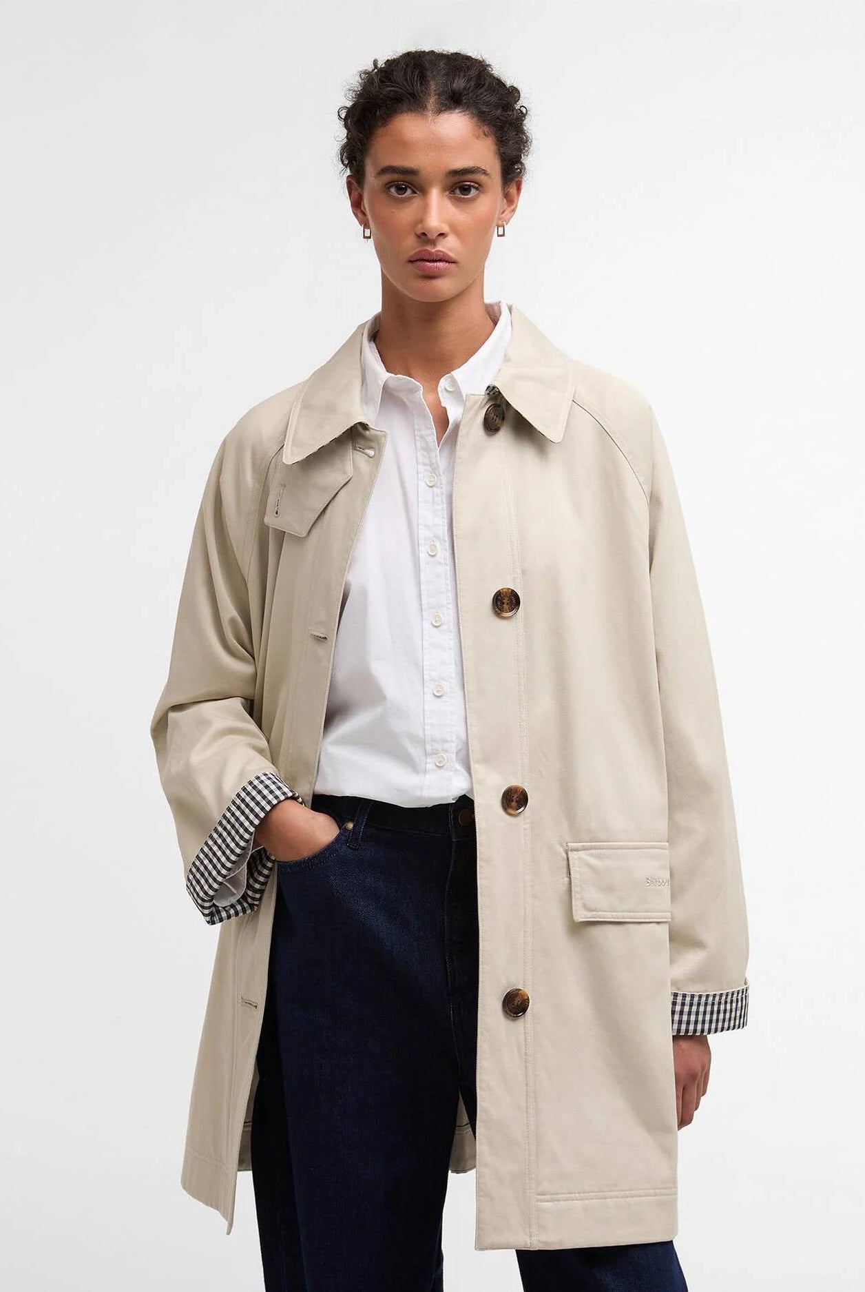 Barbour Mist Gabby Car Casual Coat #Colour_Mist