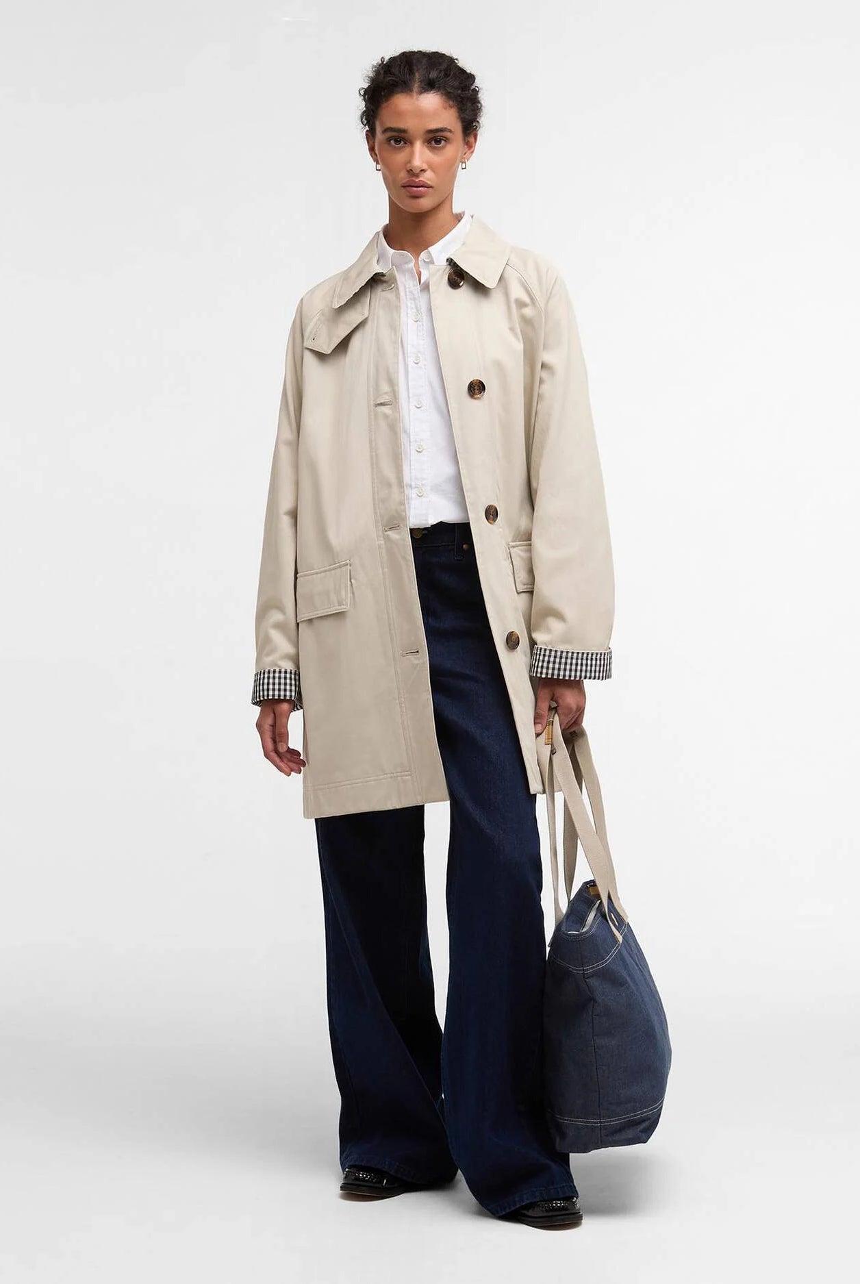 Barbour Mist Gabby Car Casual Coat #Colour_Mist
