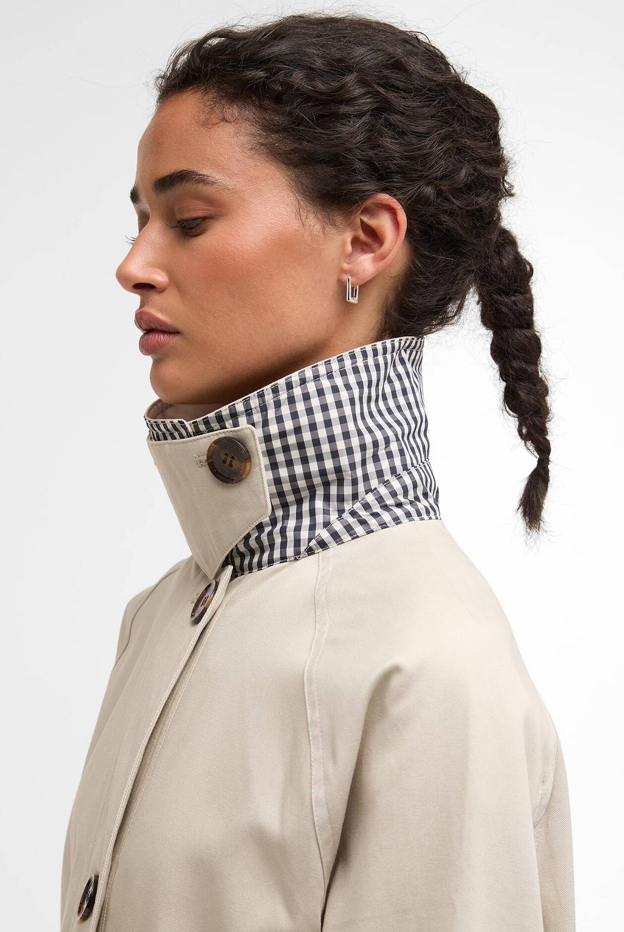 Barbour Mist Gabby Car Casual Coat #Colour_Mist