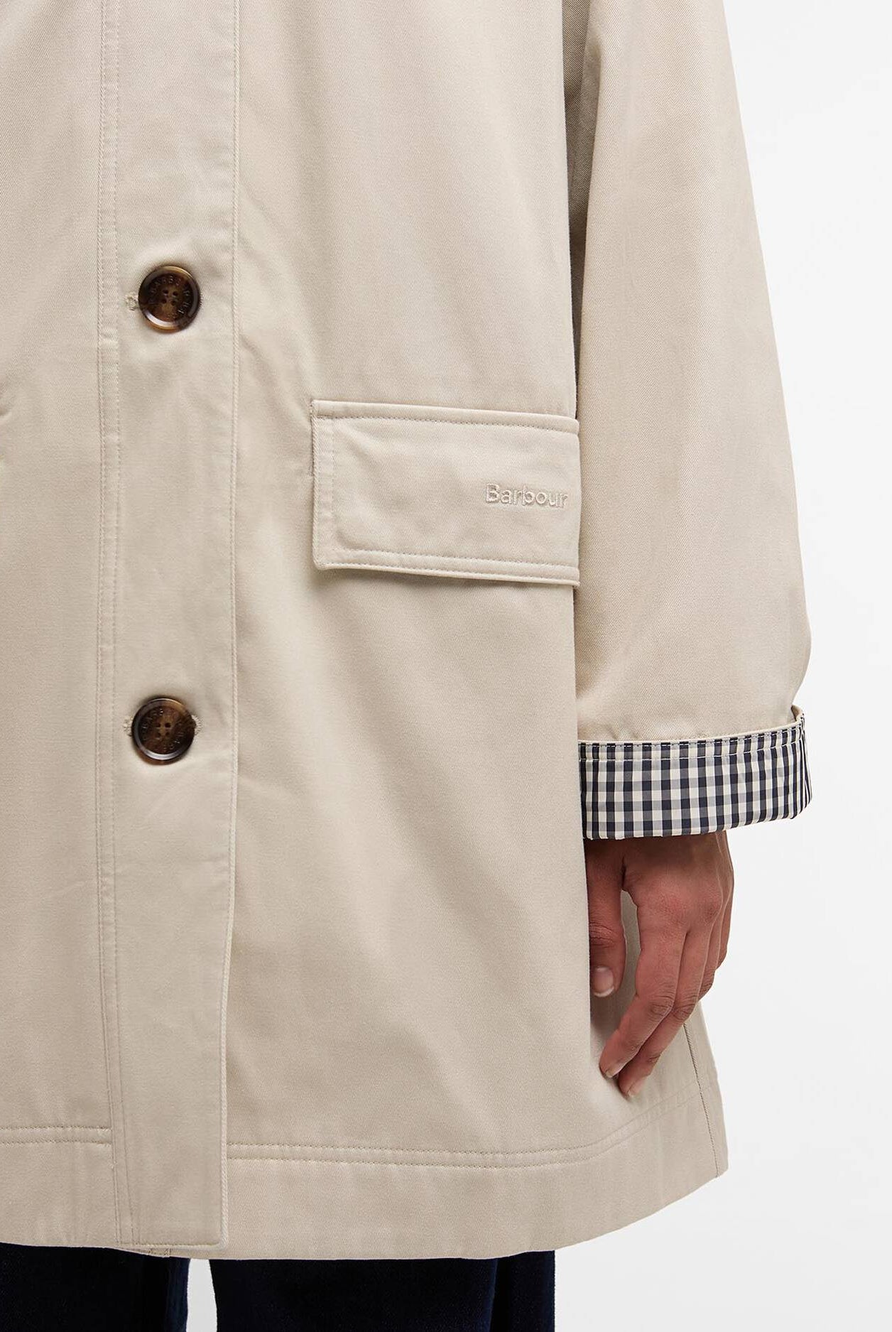 Barbour Mist Gabby Car Casual Coat #Colour_Mist