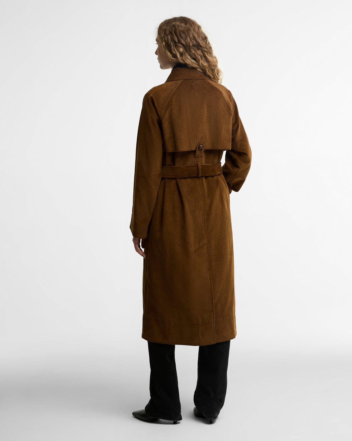 Barbour Antonella Cord Trench Casual Jacket #Colour_Tan/Birchwood