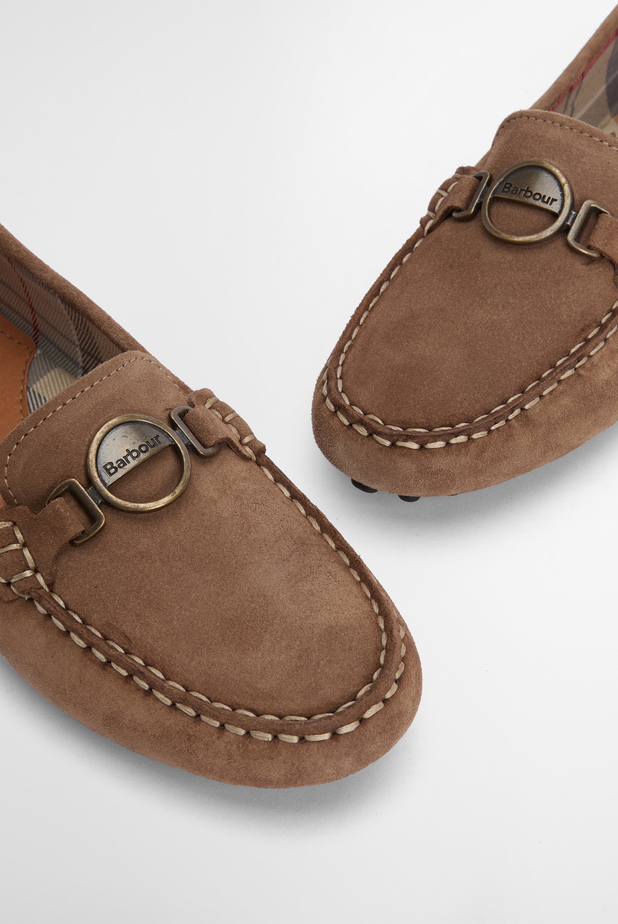 Barbour Light Trench Suede Laire Driving Shoe #Colour_Light Trench Suede