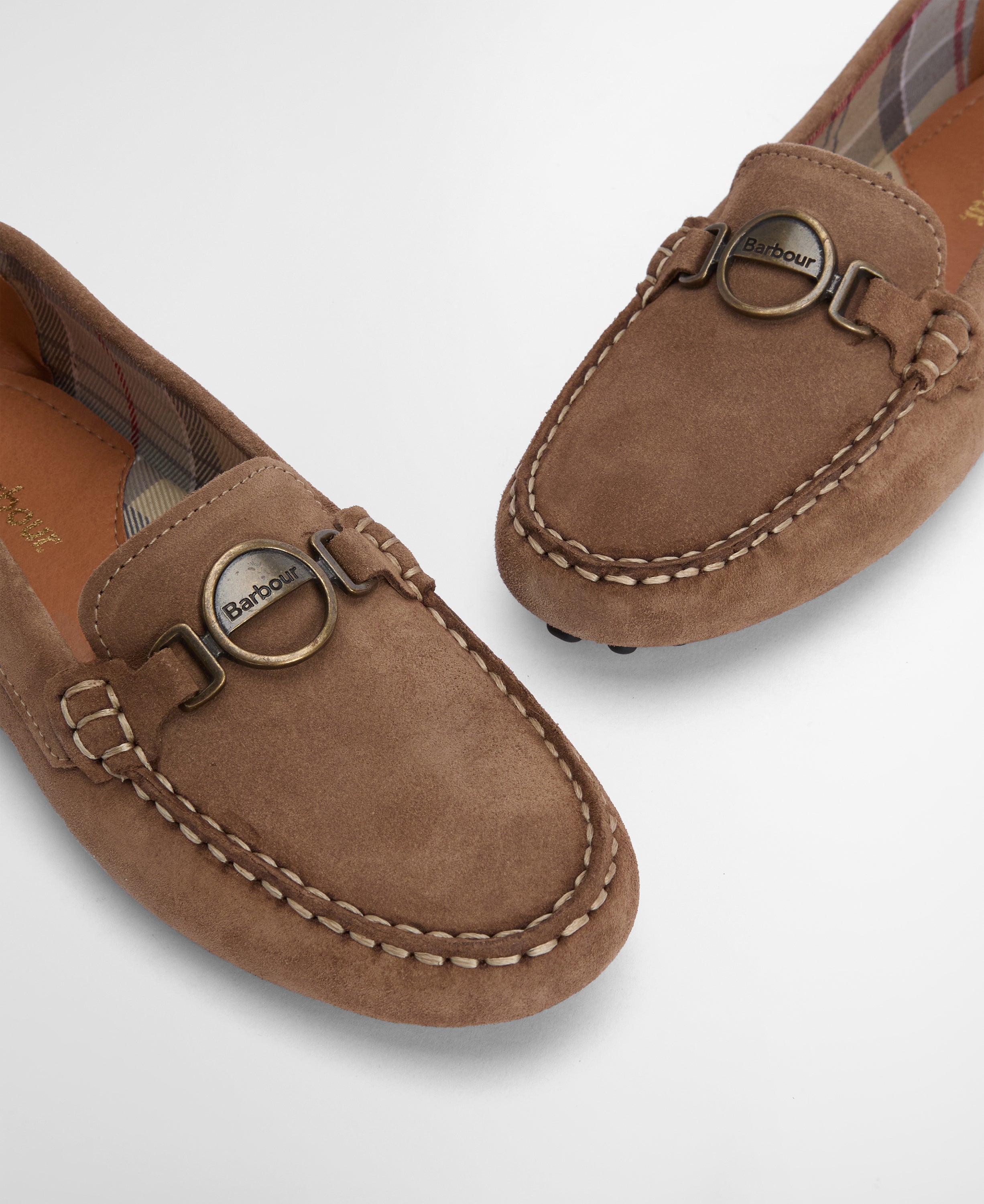 Barbour Light Trench Suede Laire Driving Shoe #Colour_Light Trench Suede