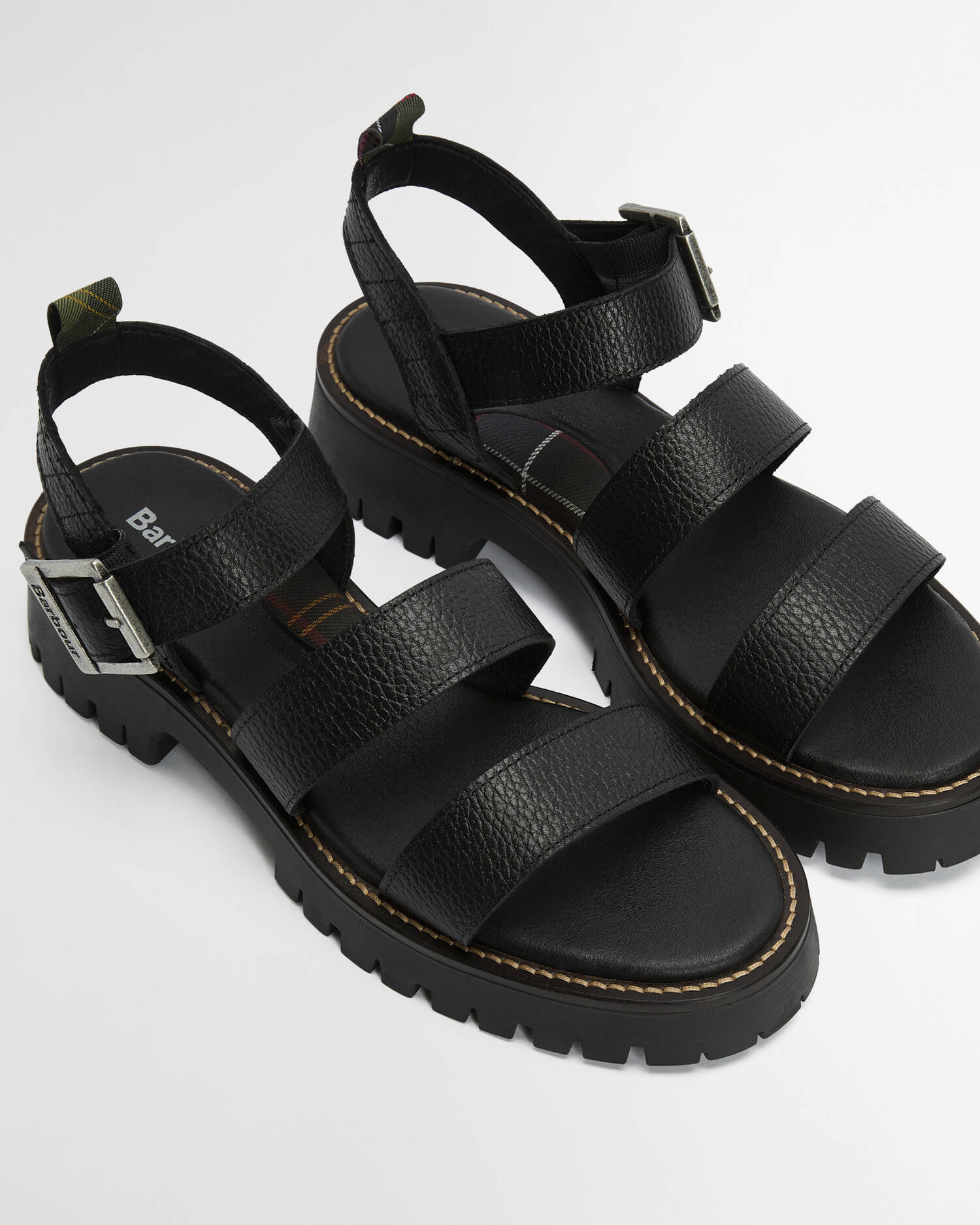 Barbour Black Gabby Sandal #Colour_Black