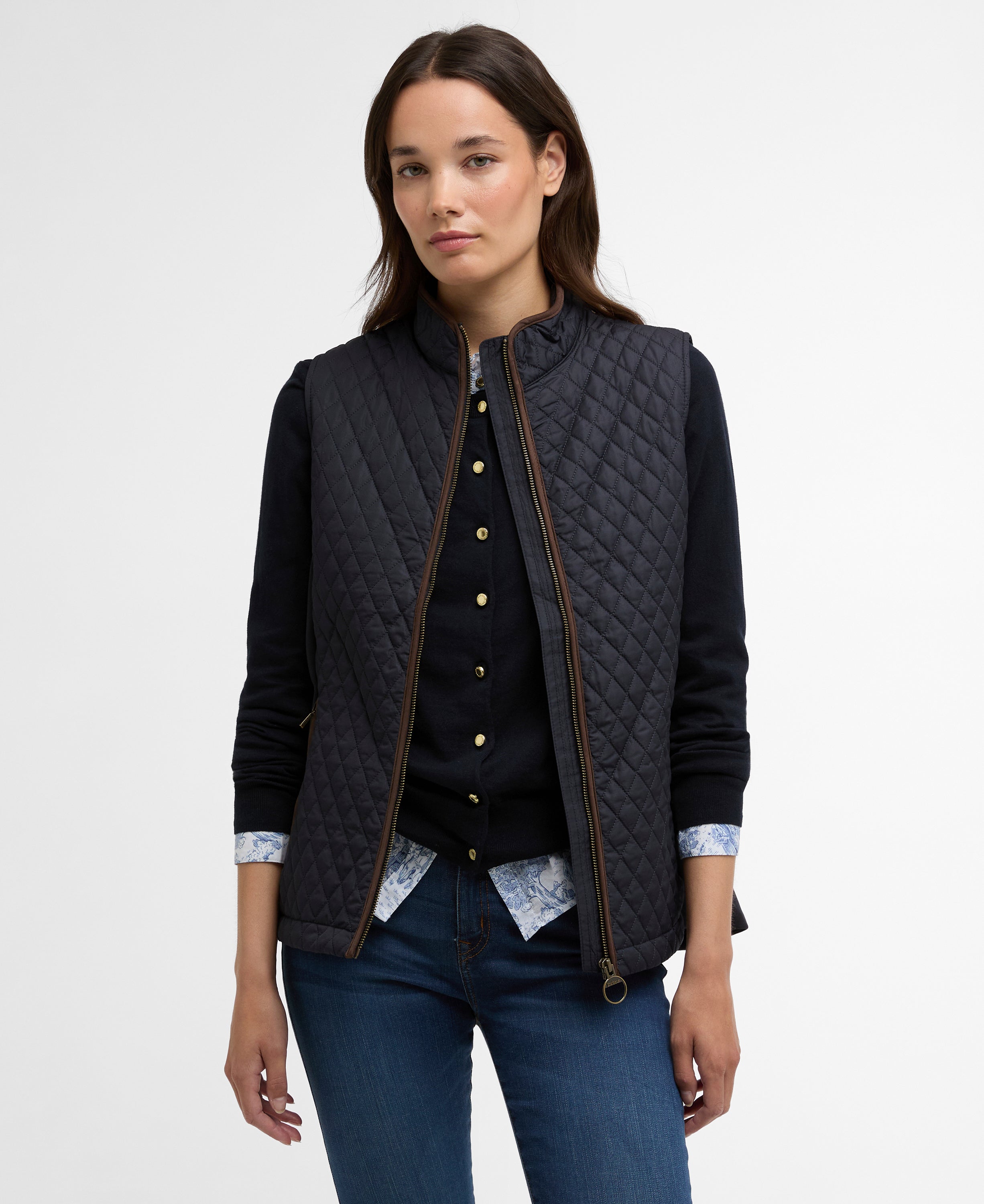 Barbour Dark Navy Basswood Gilet #Colour_Dark Navy