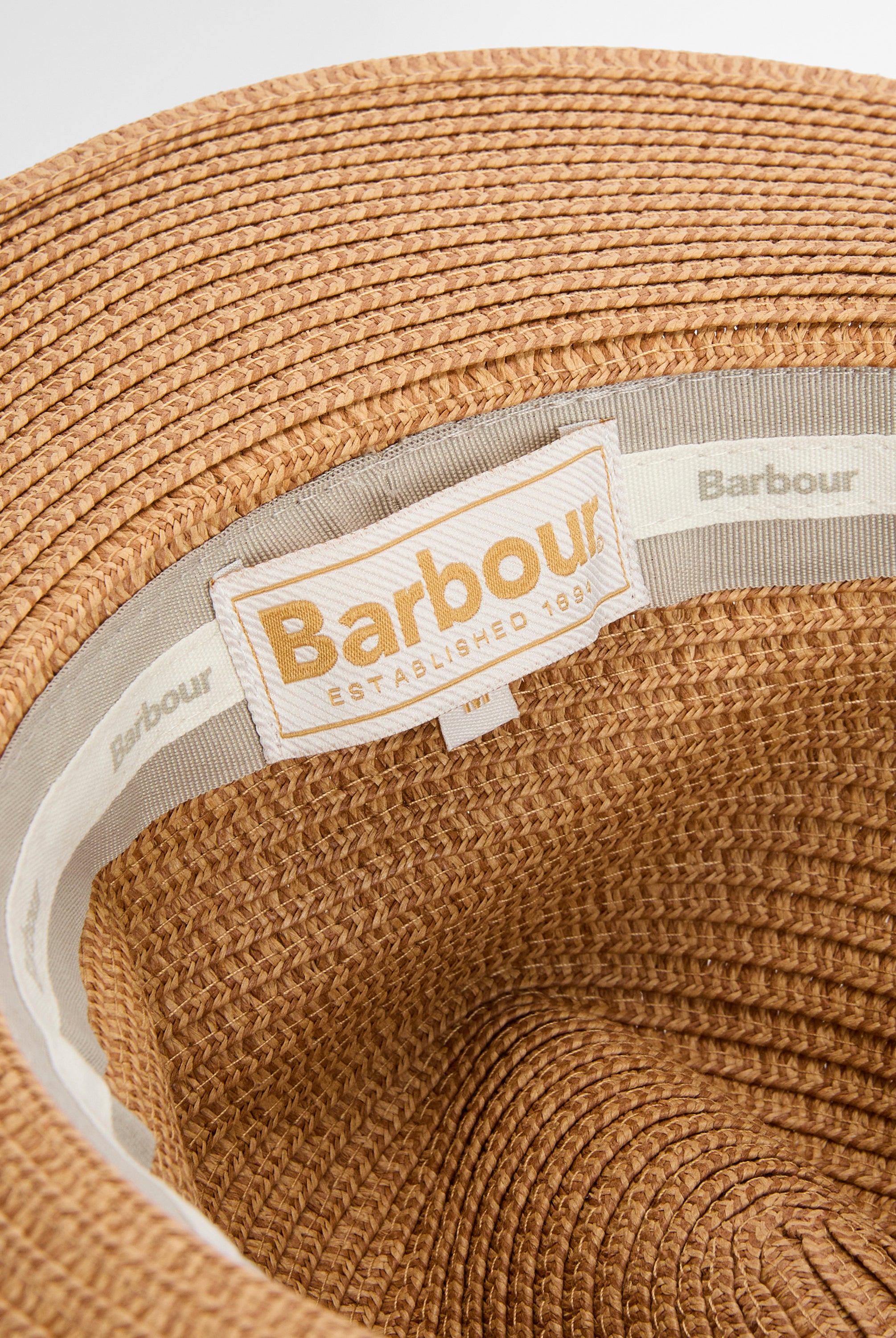 Barbour Tan Evelyn Braid Trilby Hat #Colour_Tan