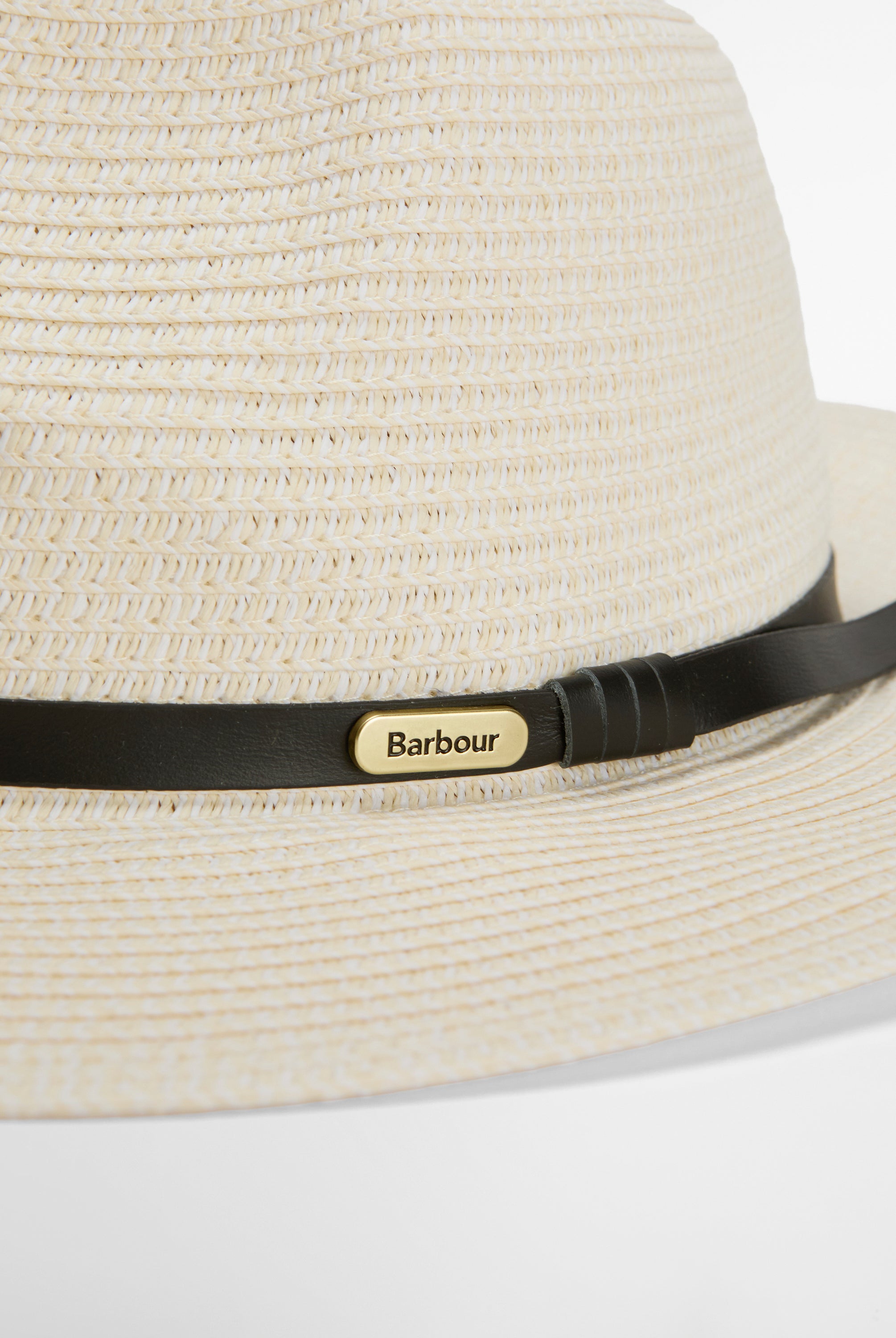 Barbour Ecru Evelyn Braid Trilby Hat #Colour_Ecru