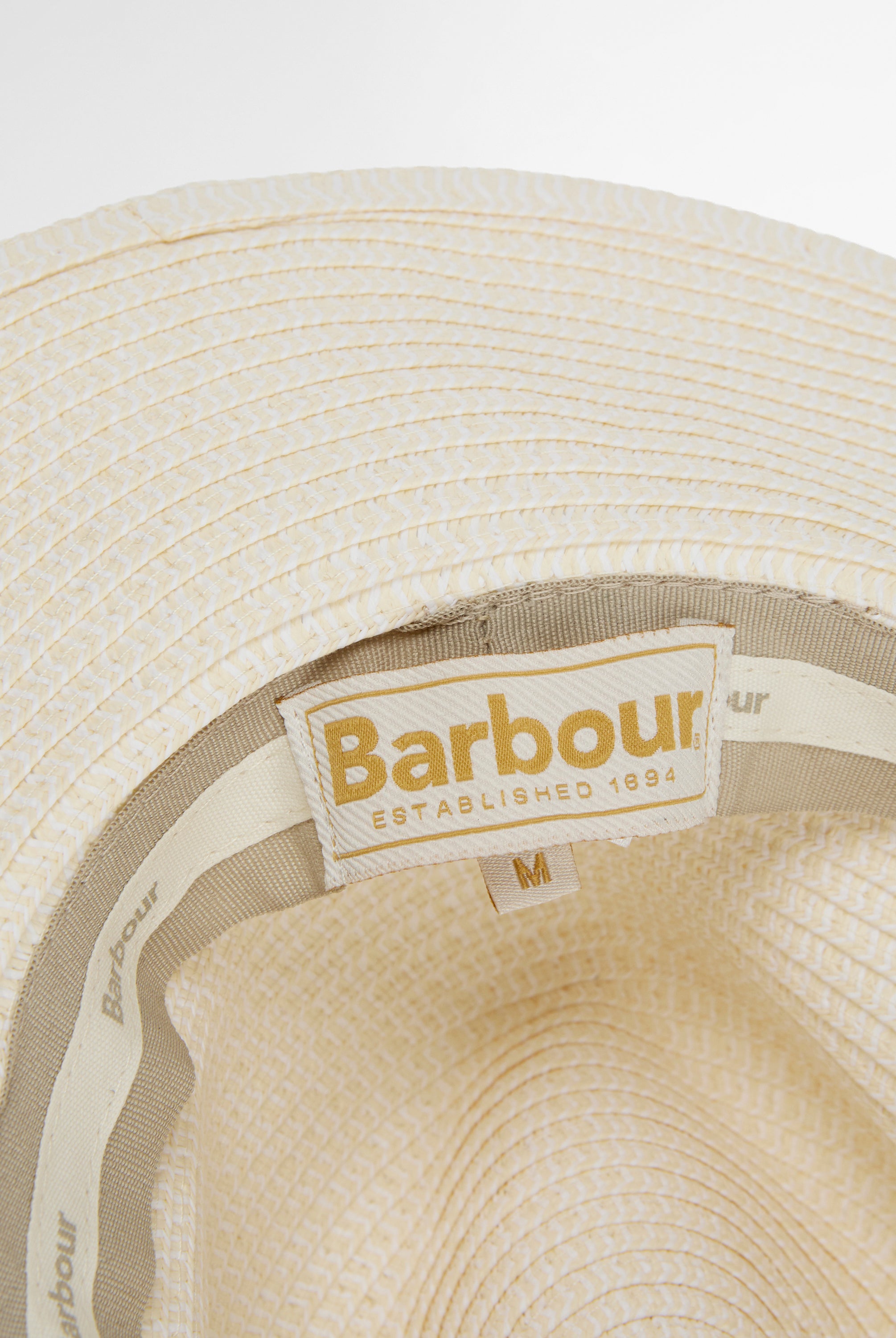 Barbour Ecru Evelyn Braid Trilby Hat #Colour_Ecru