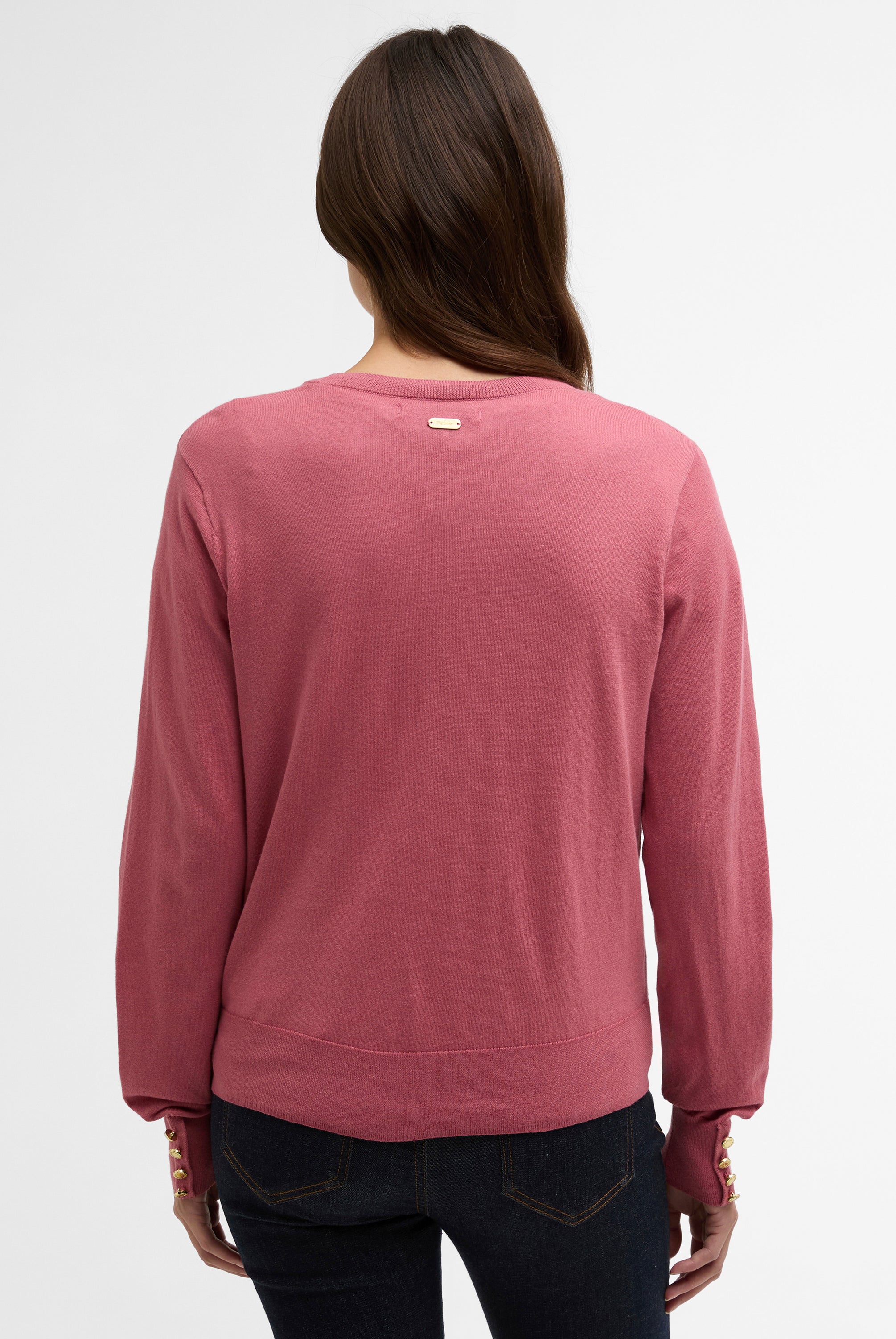 Barbour Wildberry Clover Knitted Jumper #Colour_Wildberry