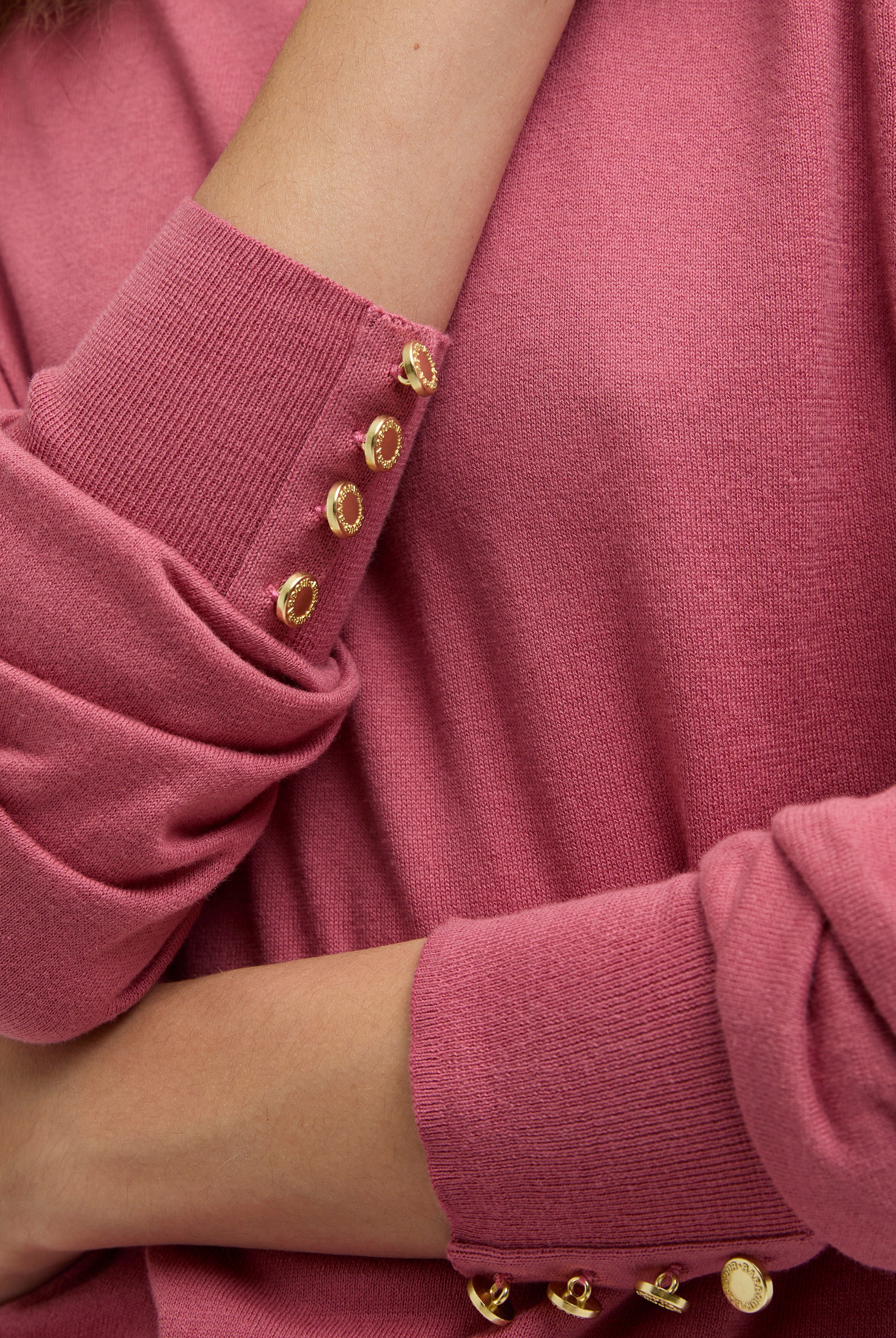 Barbour Wildberry Clover Knitted Jumper #Colour_Wildberry