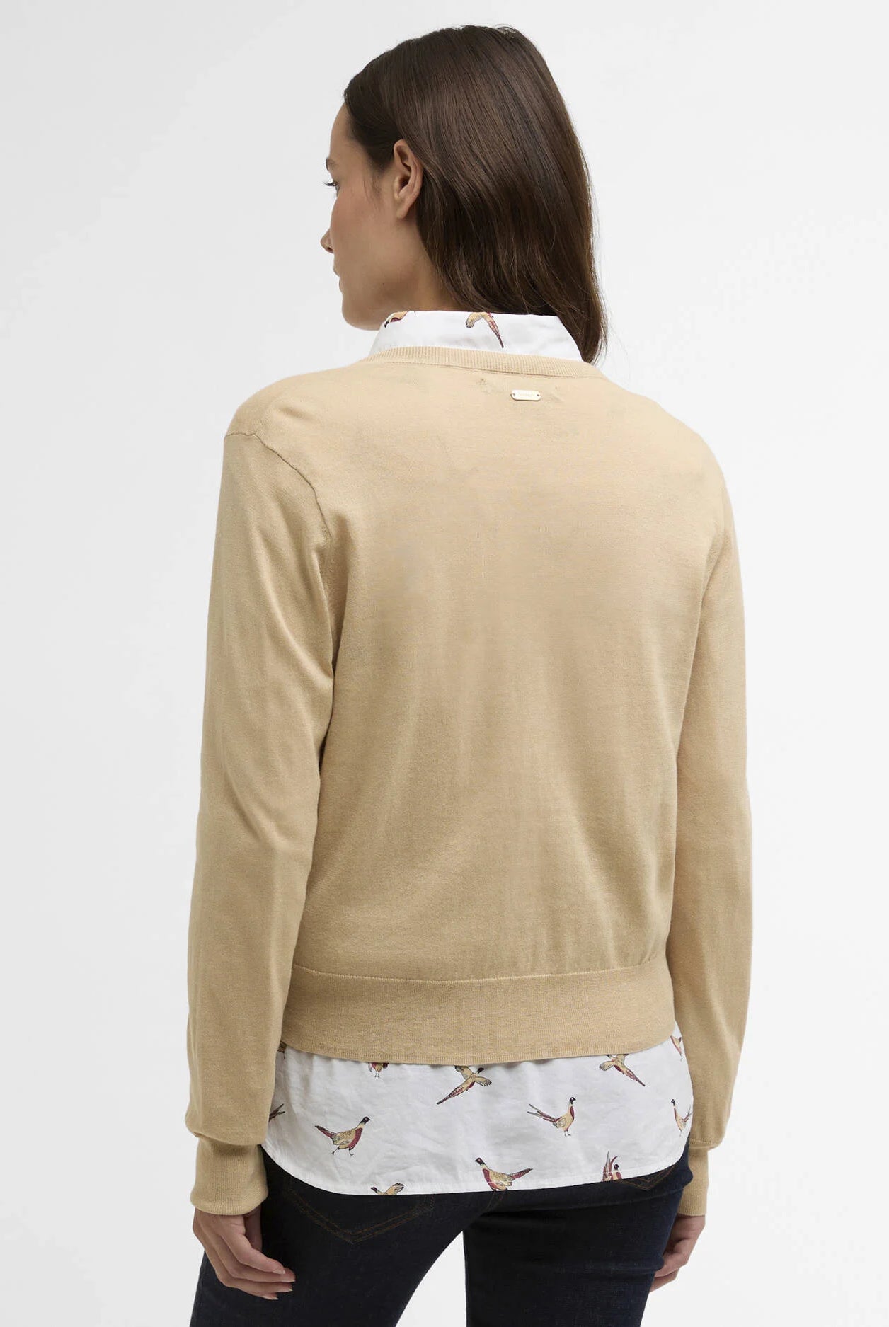 Barbour Safari Wisteria Knitted Cardigan #Colour_Safari