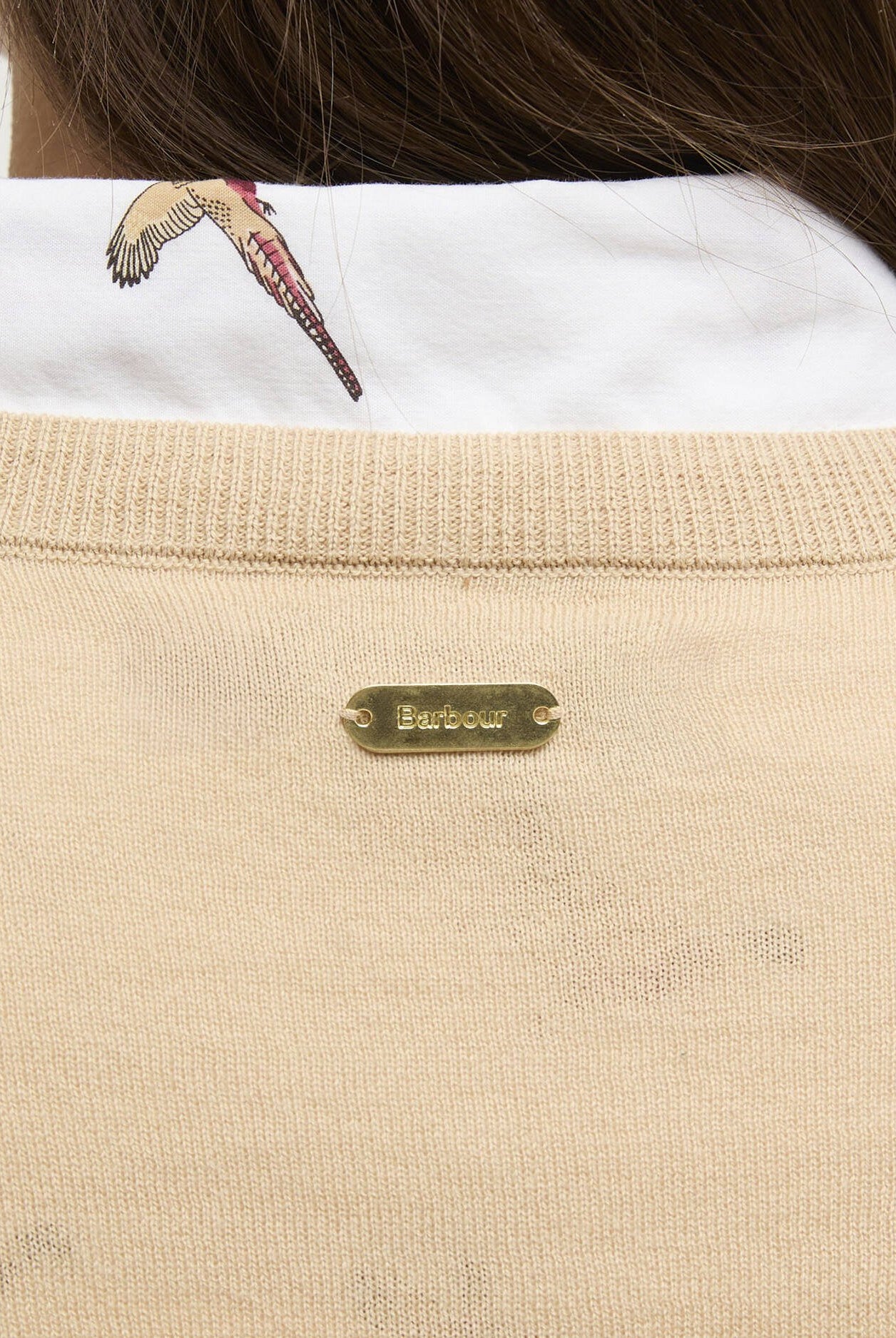 Barbour Safari Wisteria Knitted Cardigan #Colour_Safari