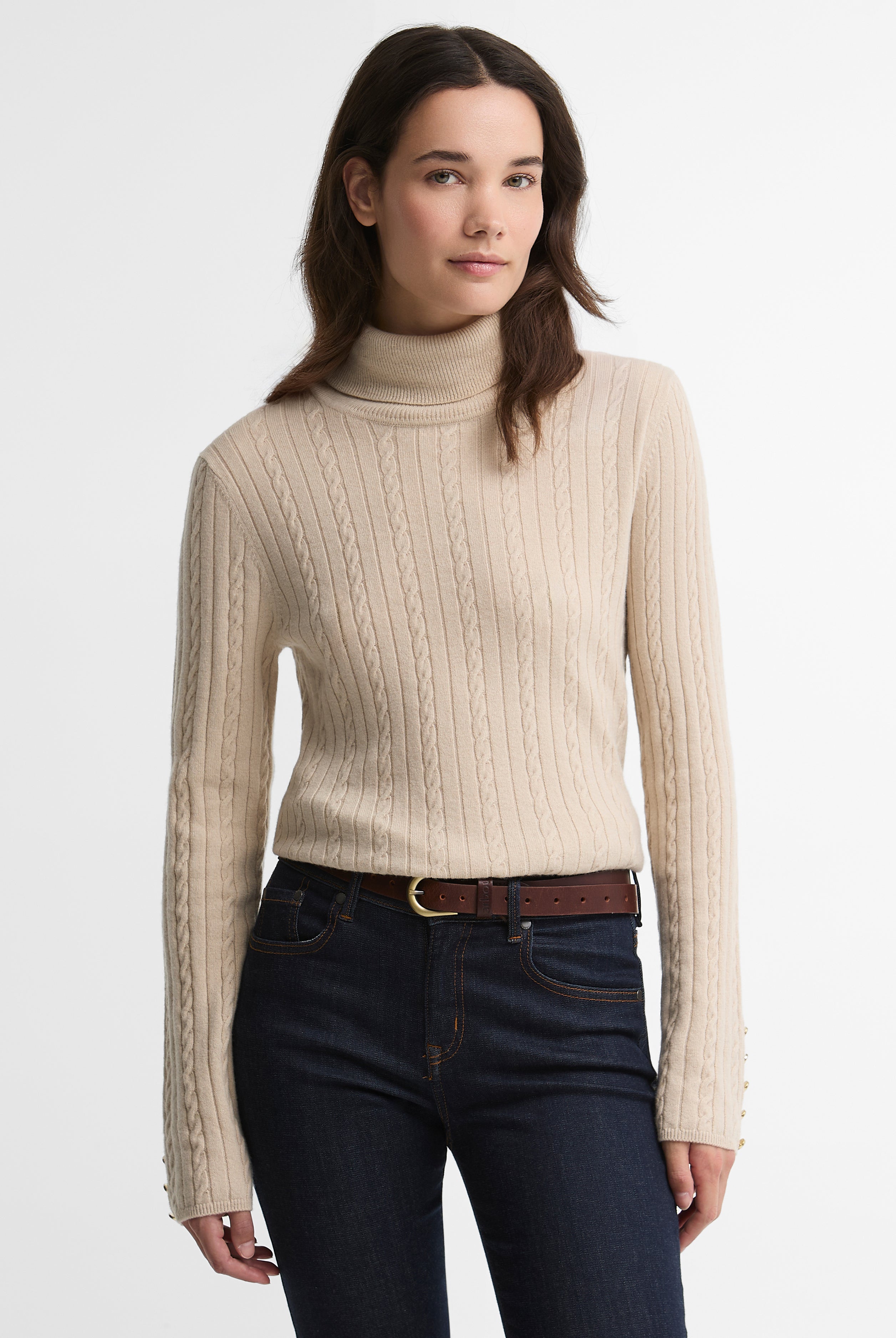Barbour Georgette Knitted Jumper #Colour_Birch