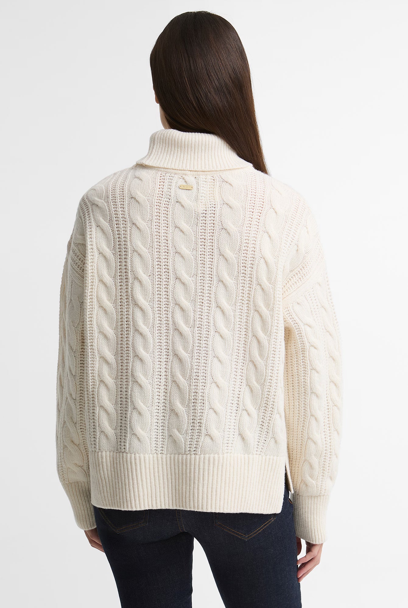 Barbour Agatha Knitted Jumper #Colour_Ecru