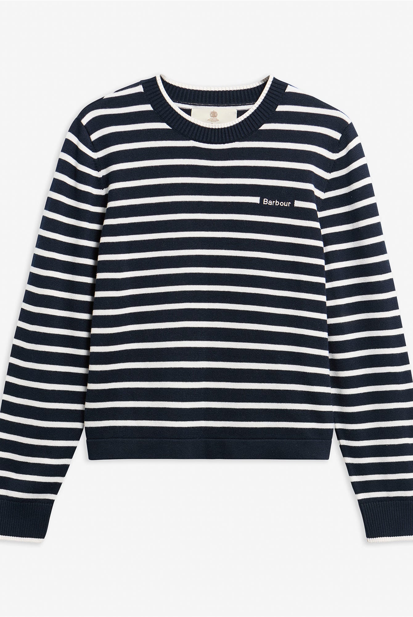 Barbour Emmy Knitted Jumper #Colour_Dark Navy Stripe