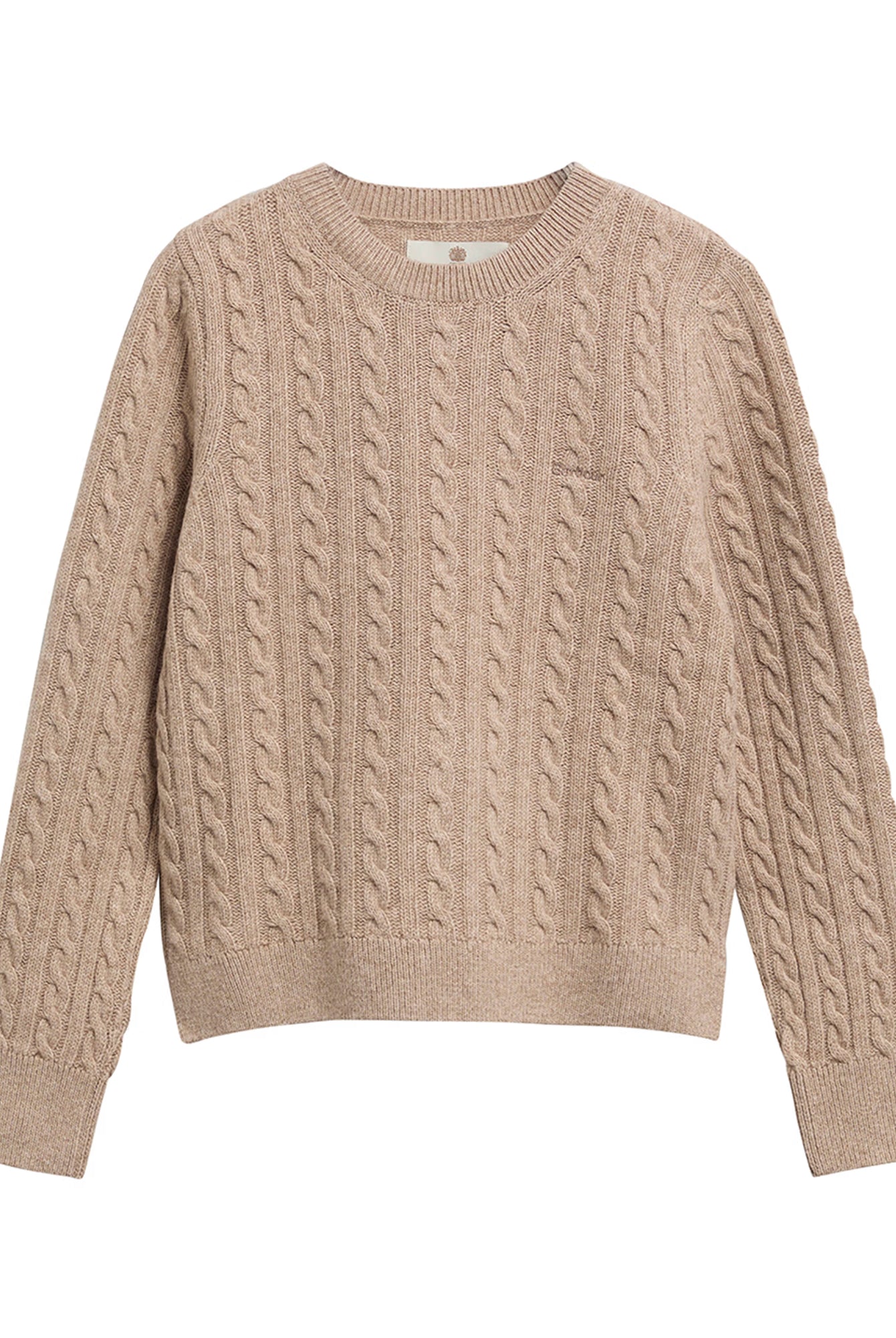 Barbour Ashdown Cable Knitted Jumper #Colour_Honey