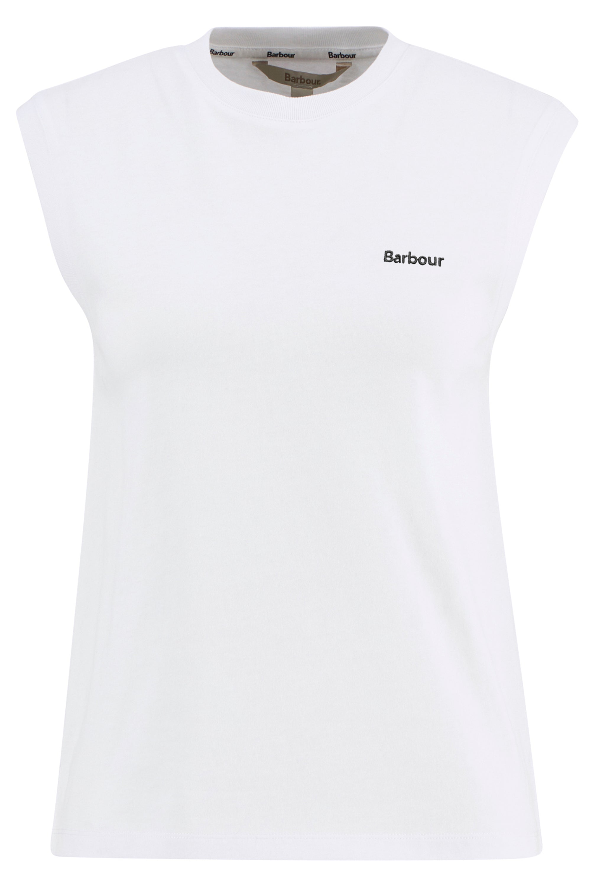 Barbour White Rowane Sleeveless Top #Colour_White