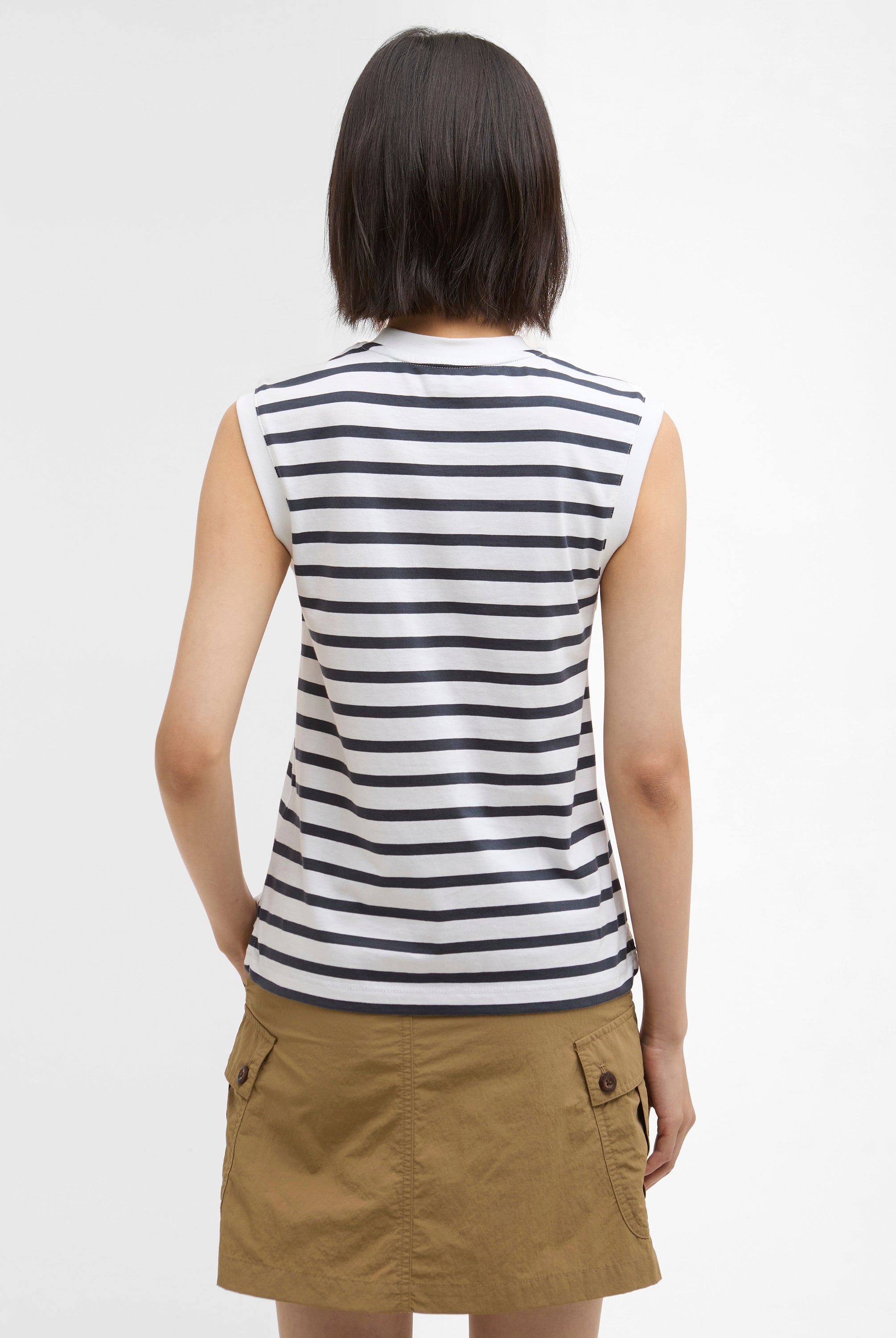 Barbour India Ink Stripe Debbie Striped Sleeveless Top #Colour_India Ink Stripe