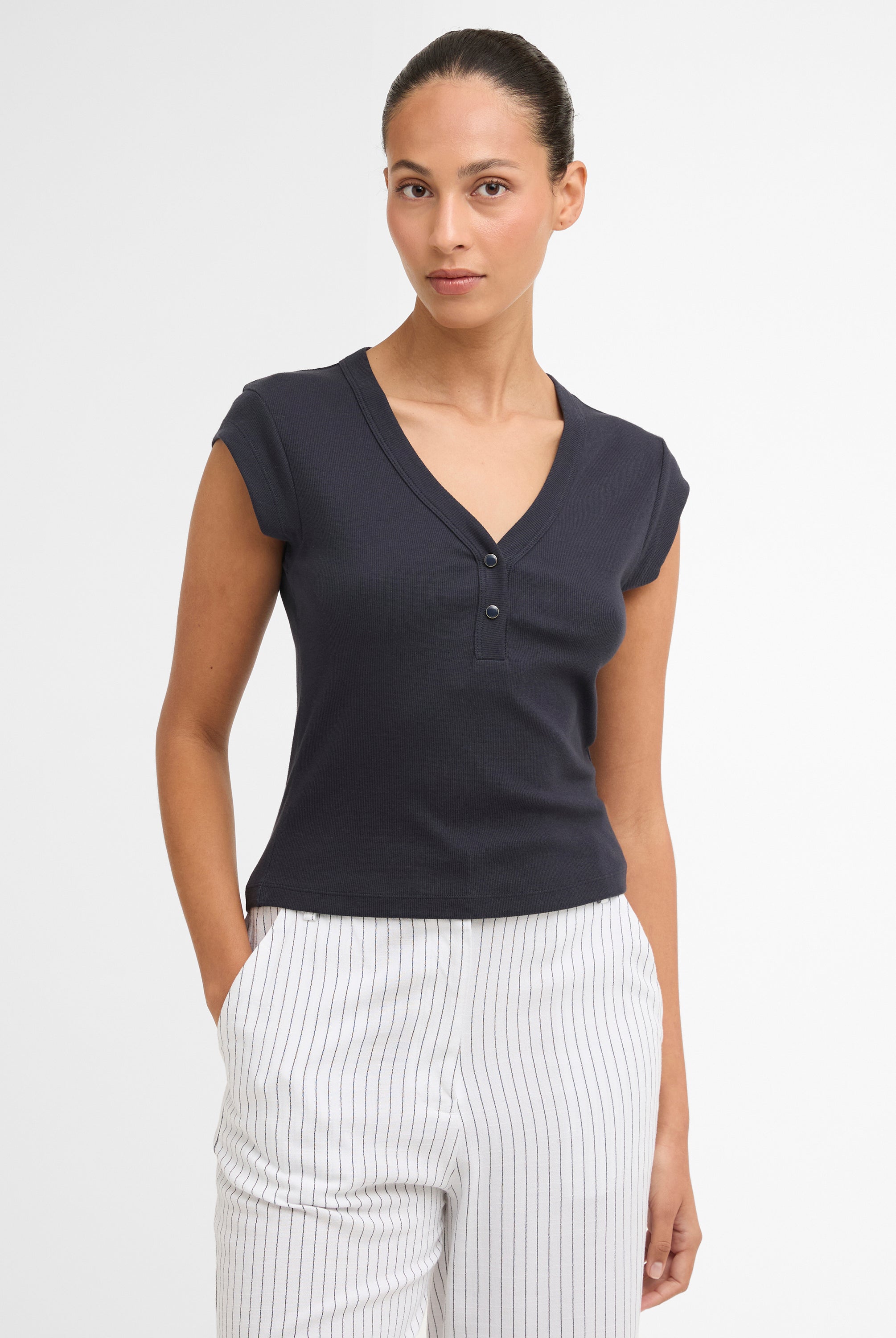 Barbour Dark Navy Verona Top #Colour_Dark Navy