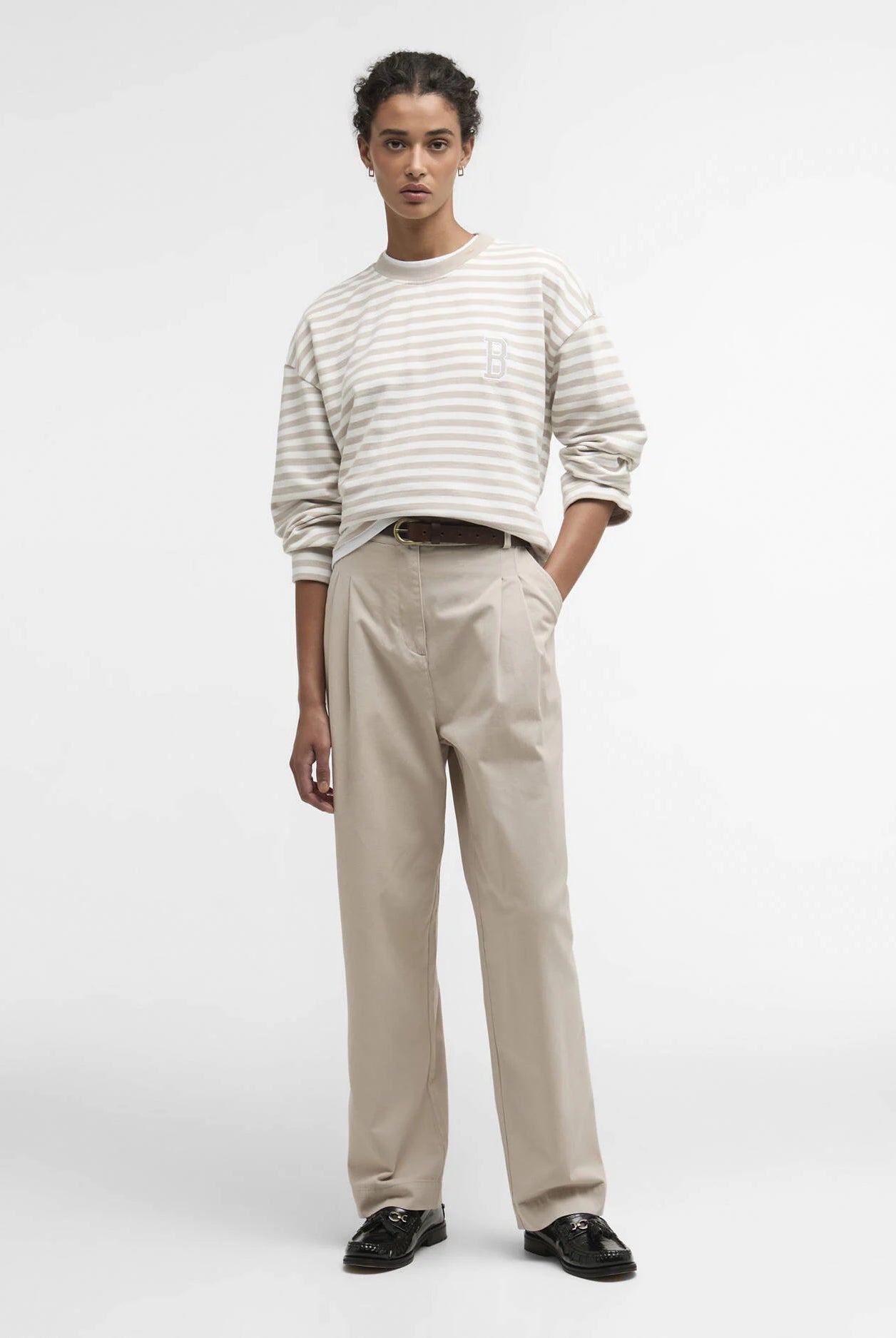Barbour Mist Stripe Gabby Sweatshirt #Colour_Mist Stripe