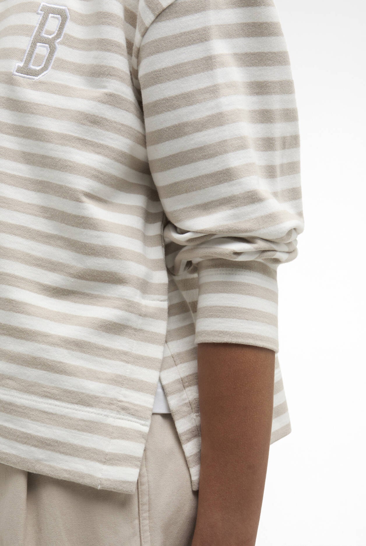 Barbour Mist Stripe Gabby Sweatshirt #Colour_Mist Stripe