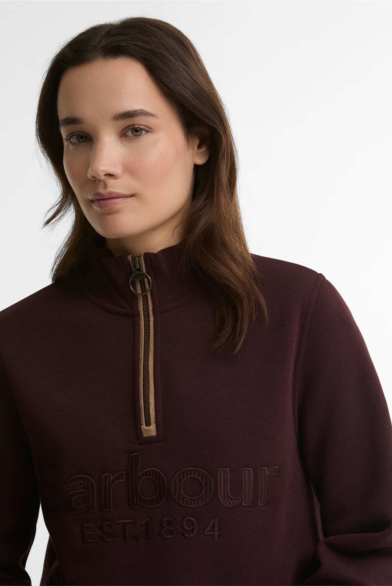 Barbour Cynthia Half Zip Sweatshirt #Colour_Fig