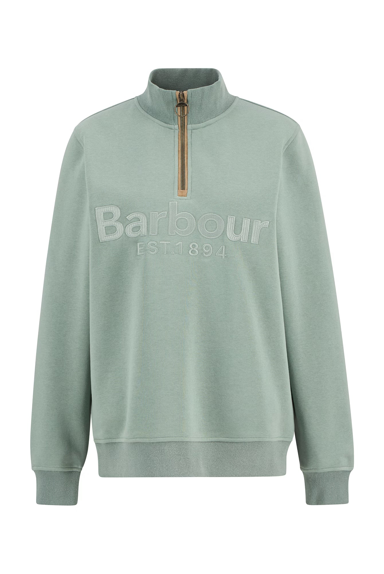 Barbour Cynthia Half Zip Sweatshirt #Colour_Blue Sage