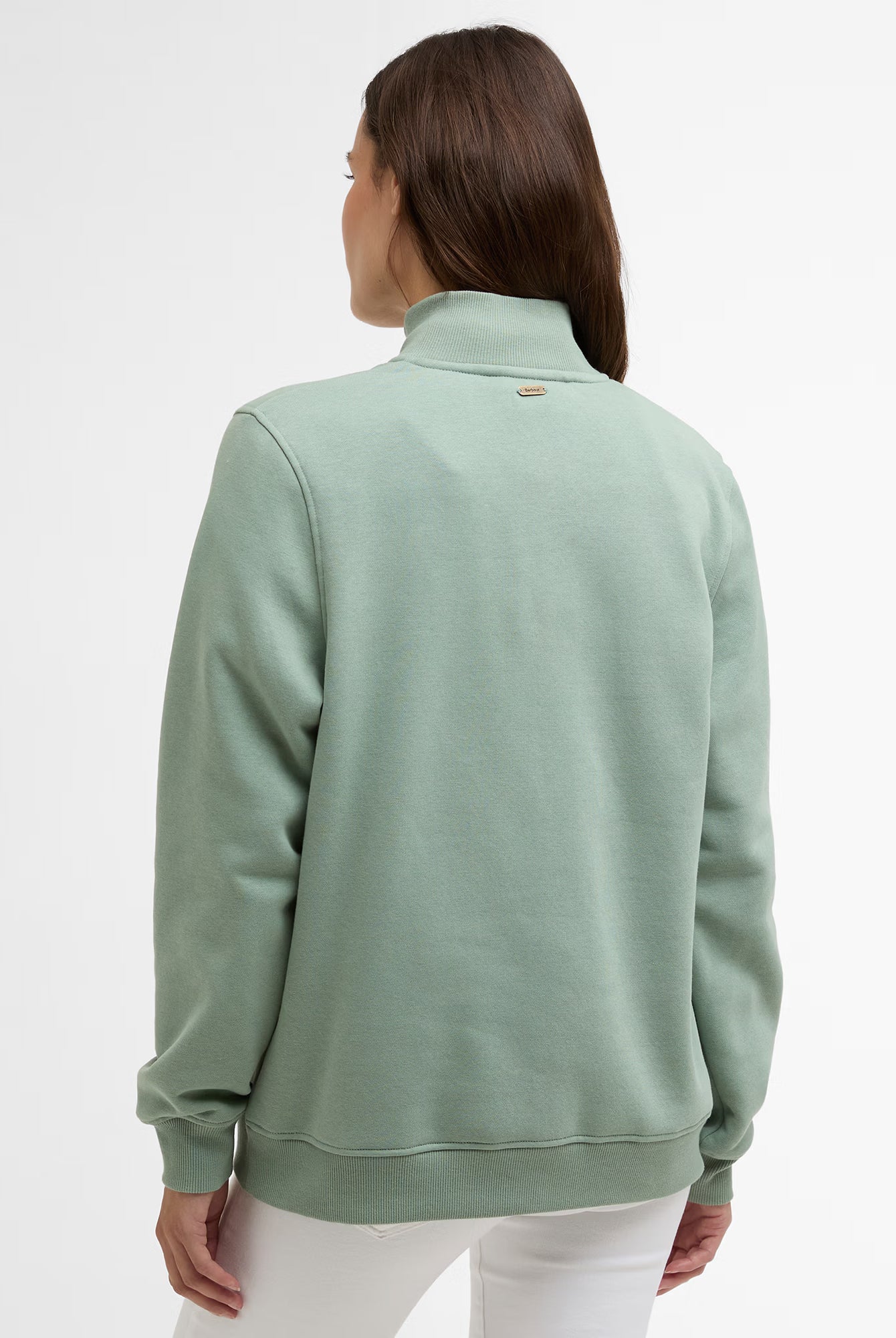 Barbour Cynthia Half Zip Sweatshirt #Colour_Blue Sage