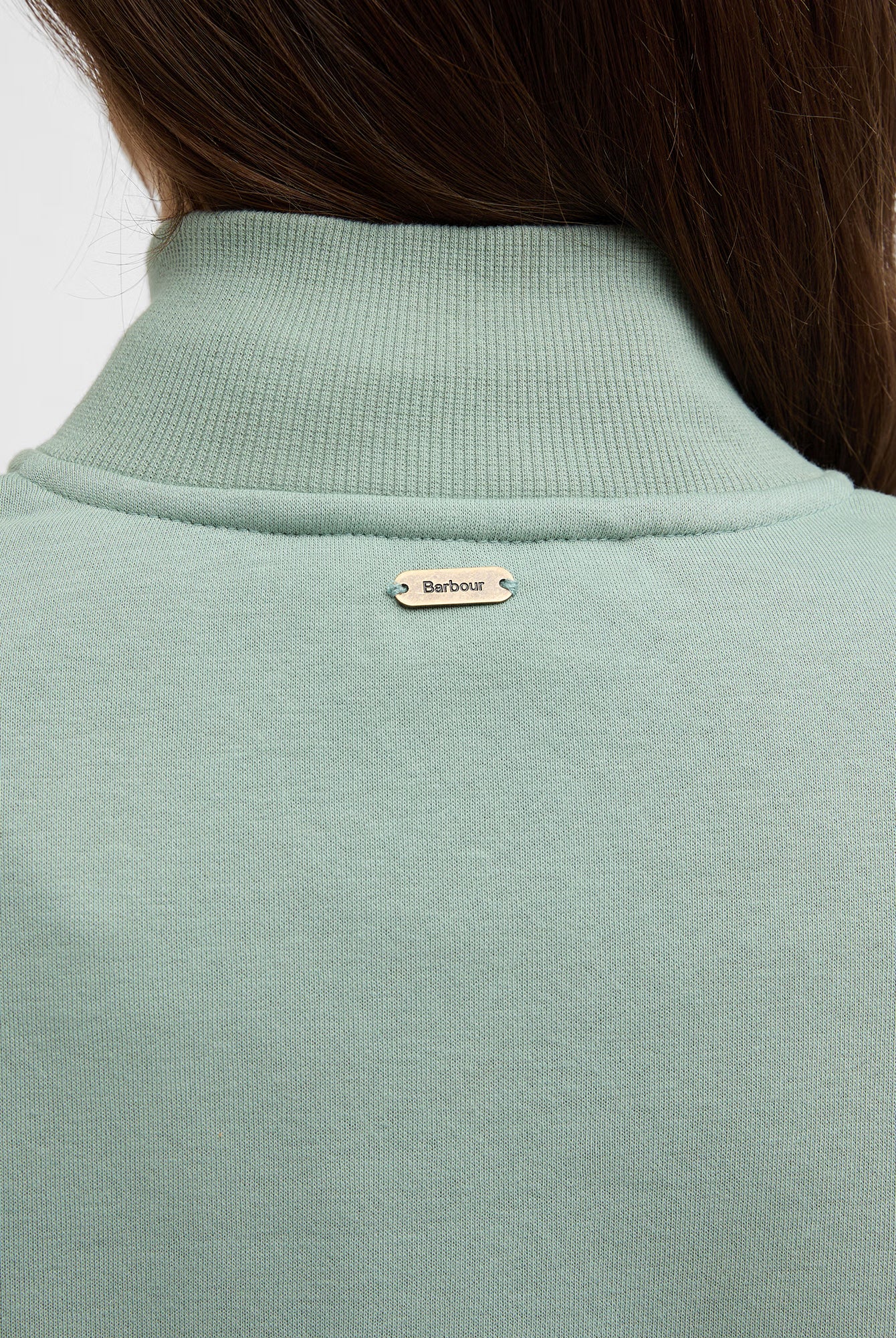 Barbour Cynthia Half Zip Sweatshirt #Colour_Blue Sage