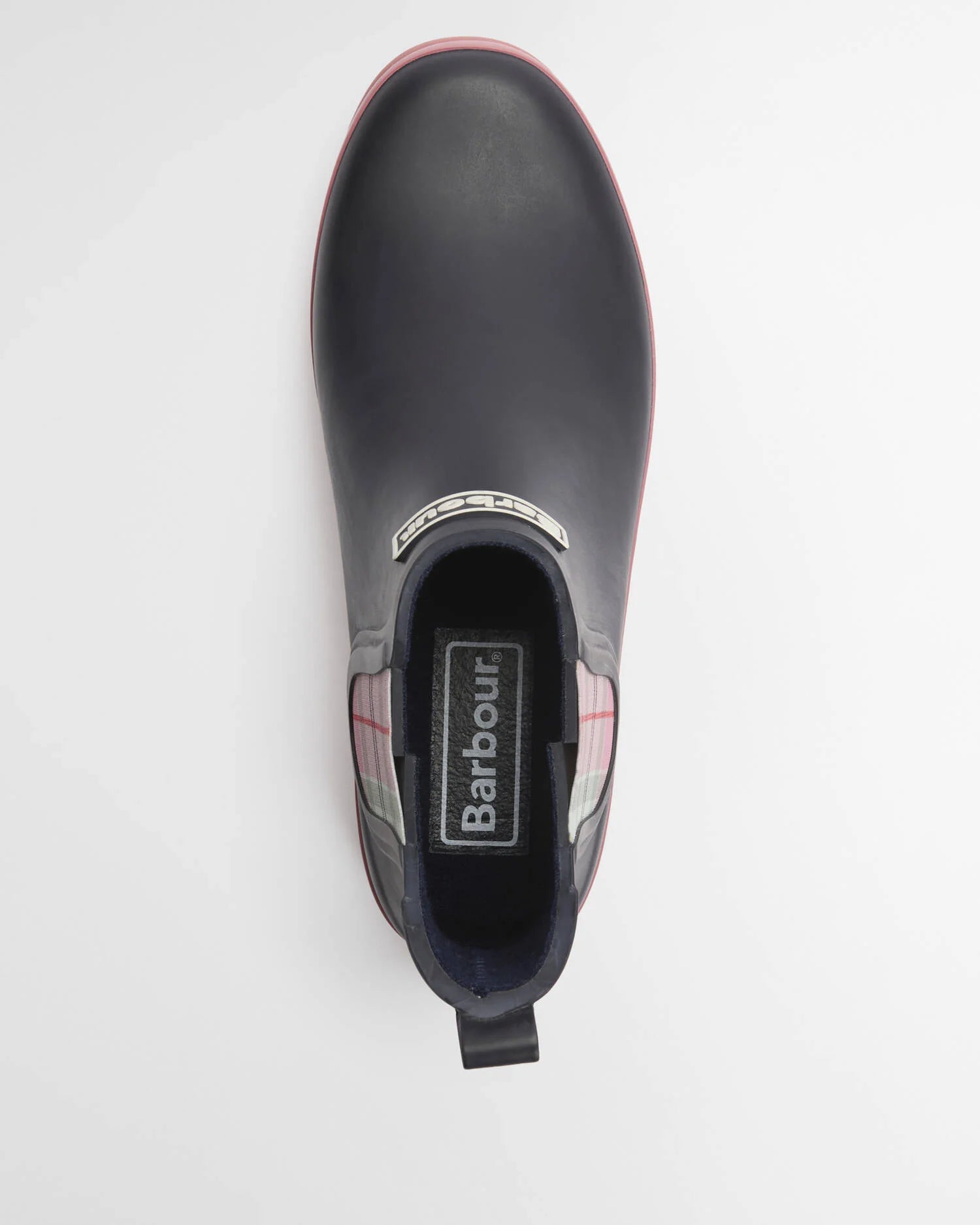 Barbour Navy/Cherry Blossom Mallow Chelsea Welly #Colour_Navy/Cherry Blossom