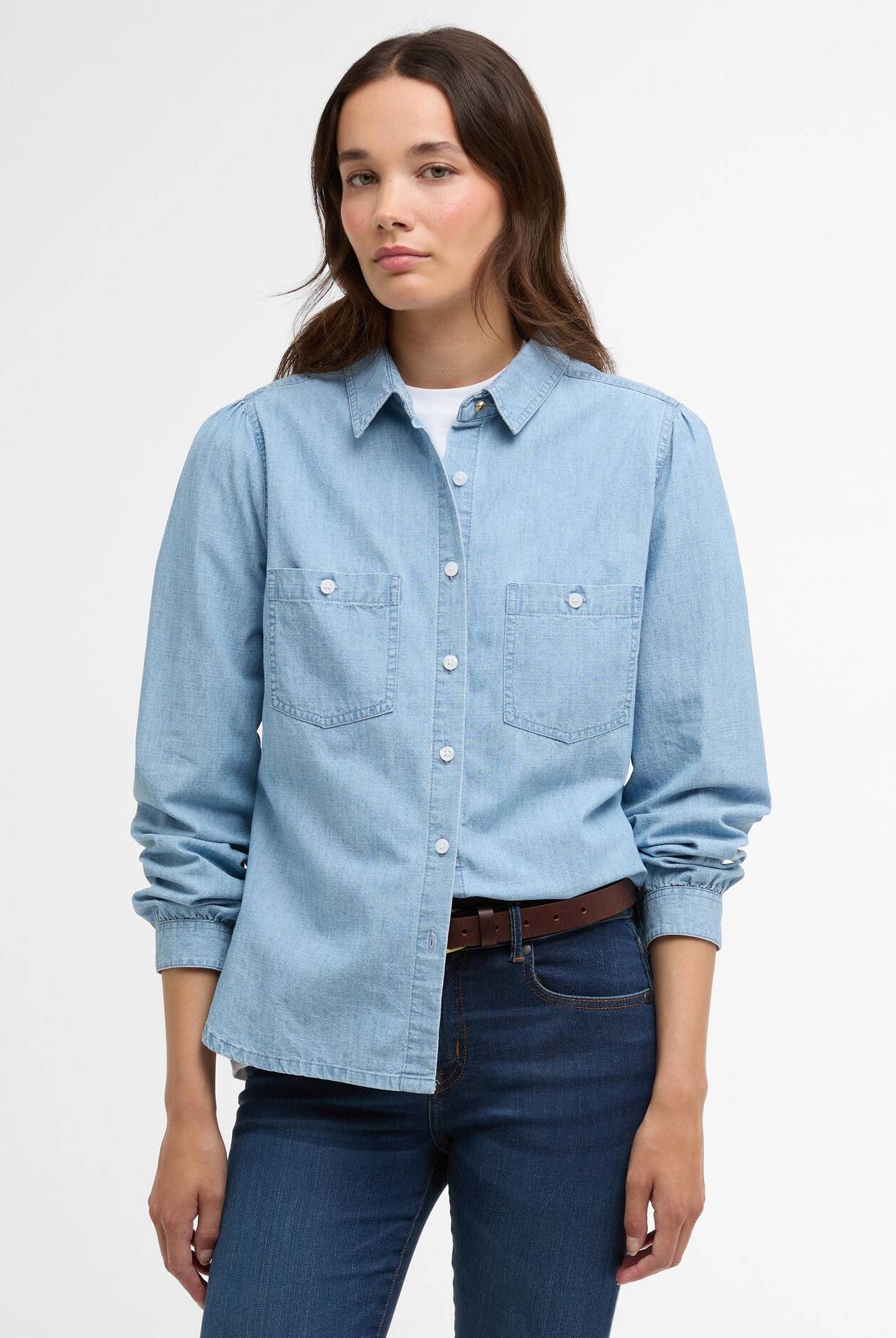 Barbour Chambray Zaria Shirt #Colour_Chambray