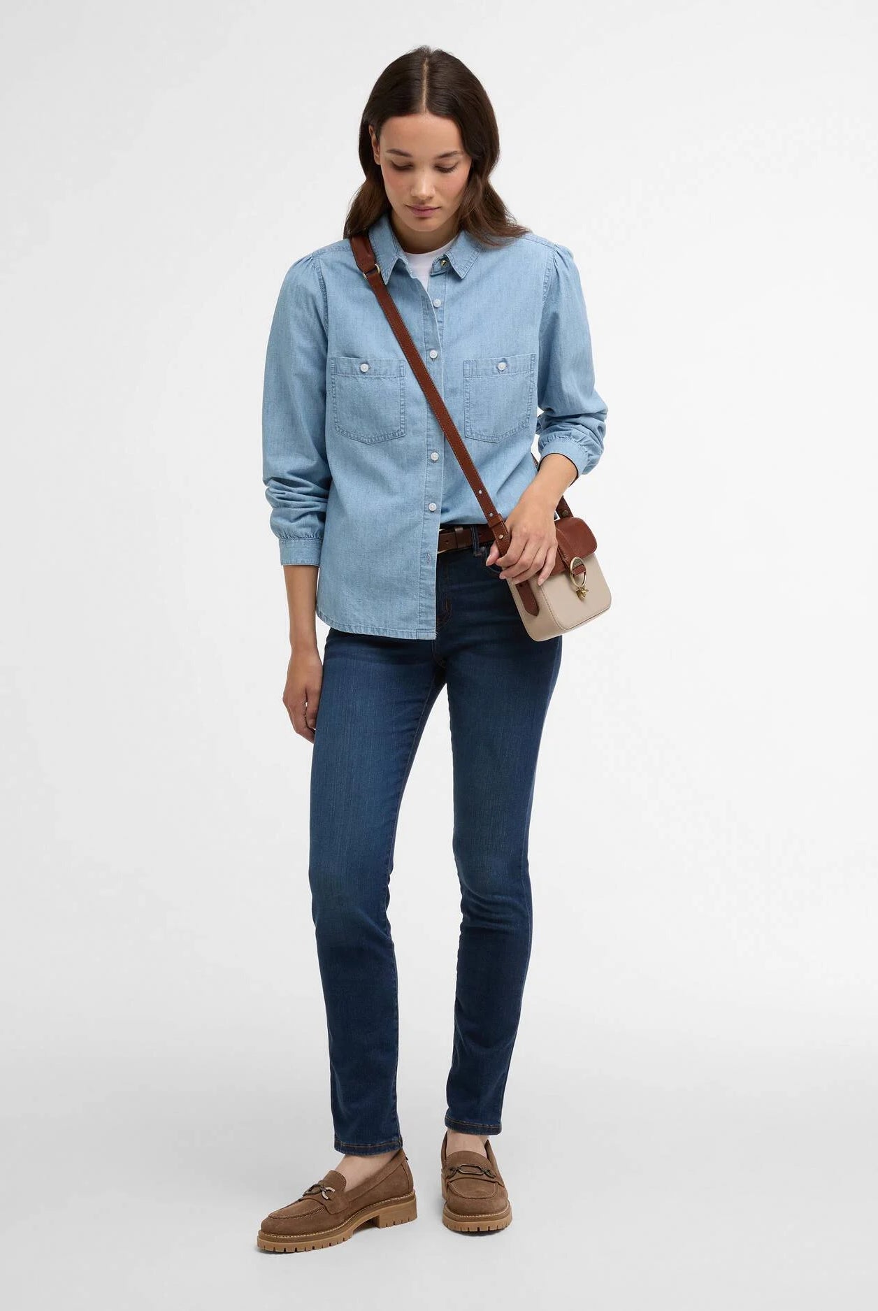 Barbour Chambray Zaria Shirt #Colour_Chambray
