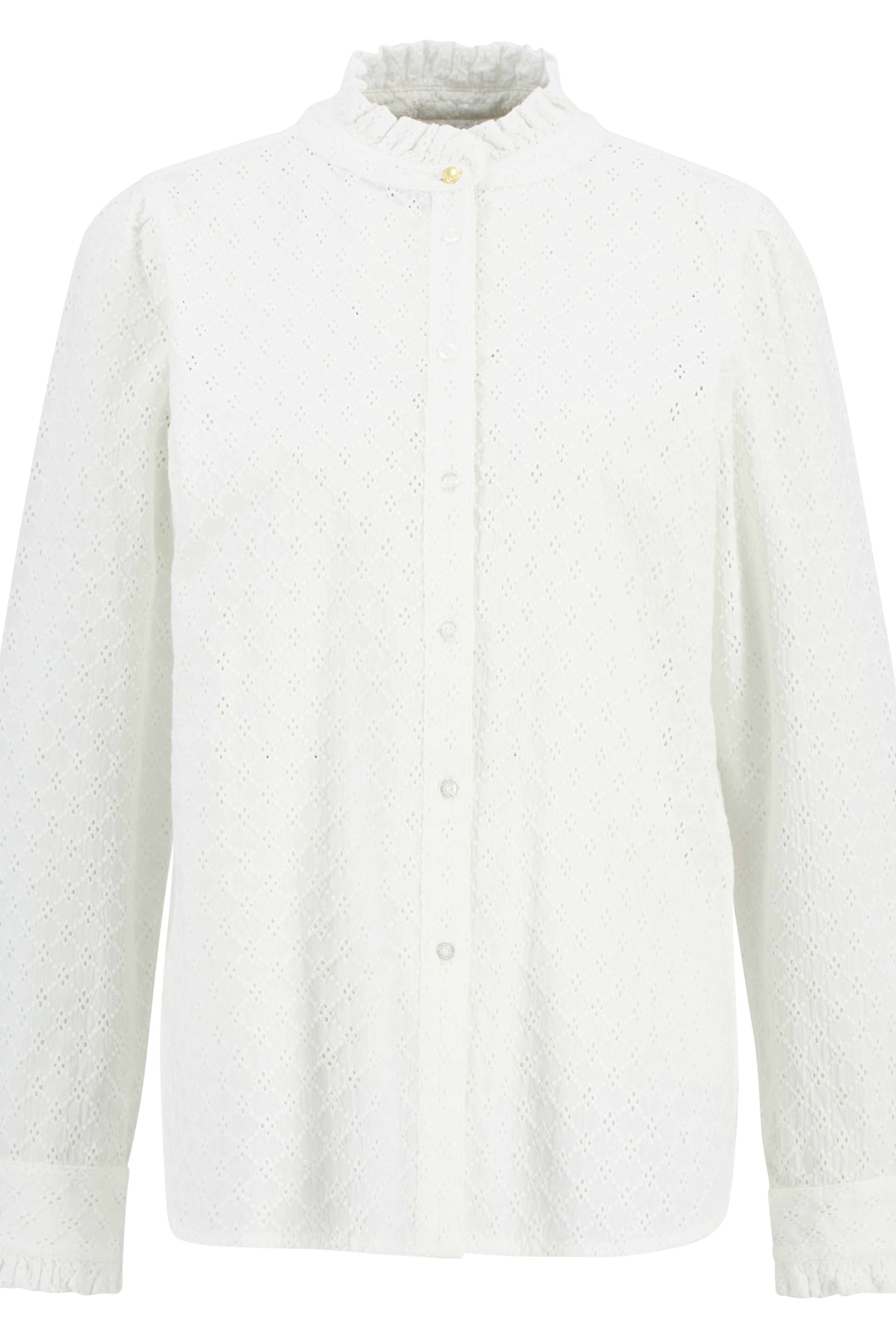 Barbour White Cynthia Shirt #Colour_White