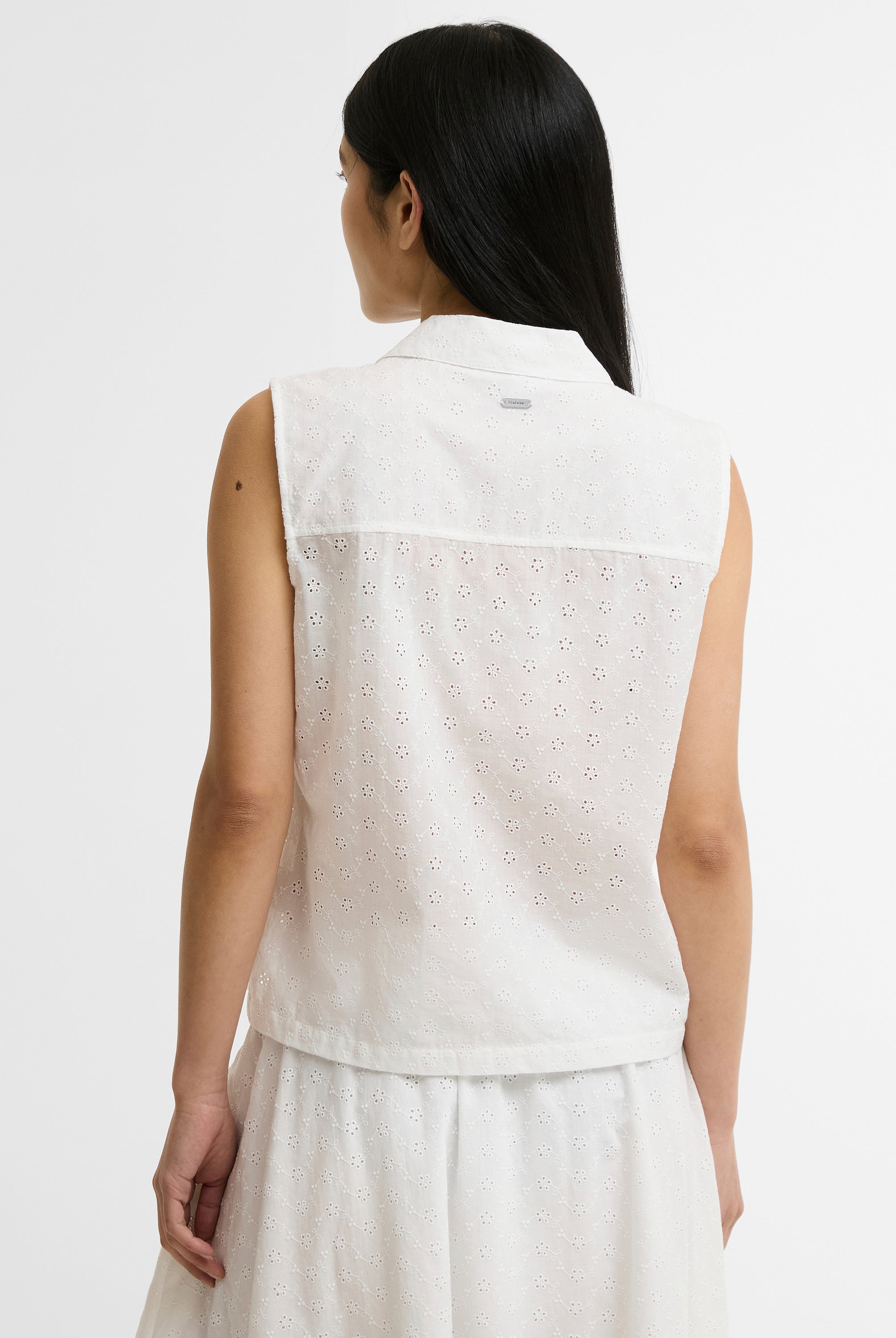 Barbour White Melody Shirt #Colour_White