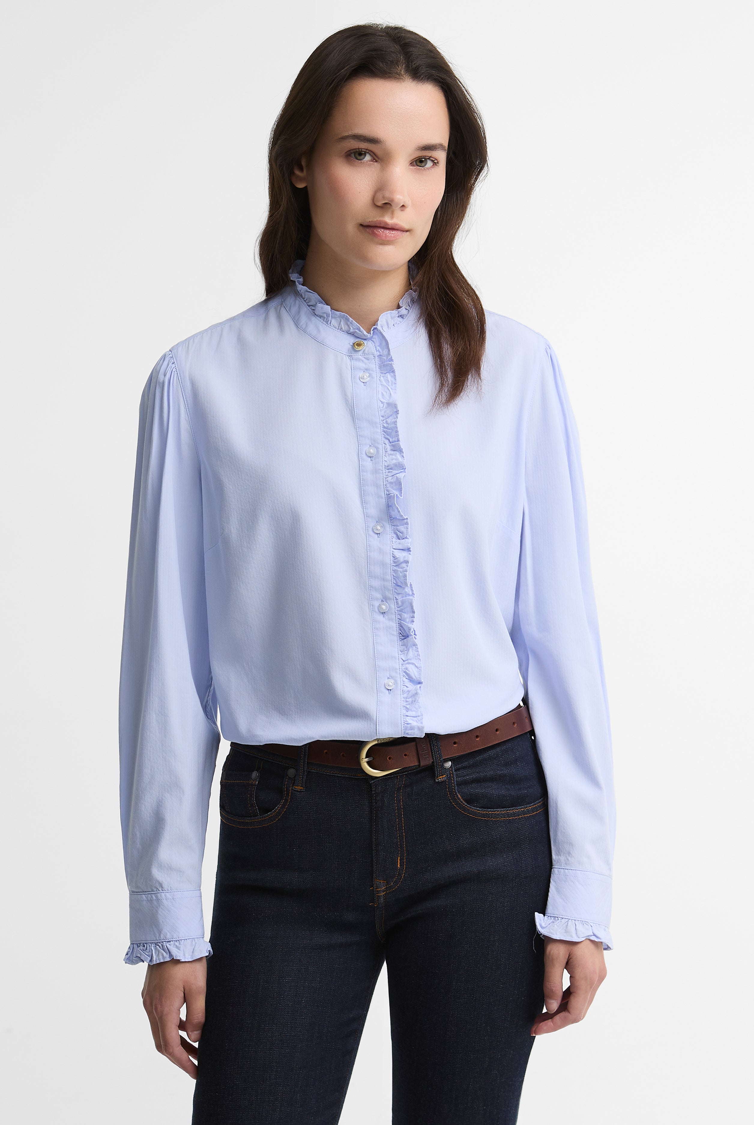 Barbour Antoinette Shirt #Colour_Pale Blue