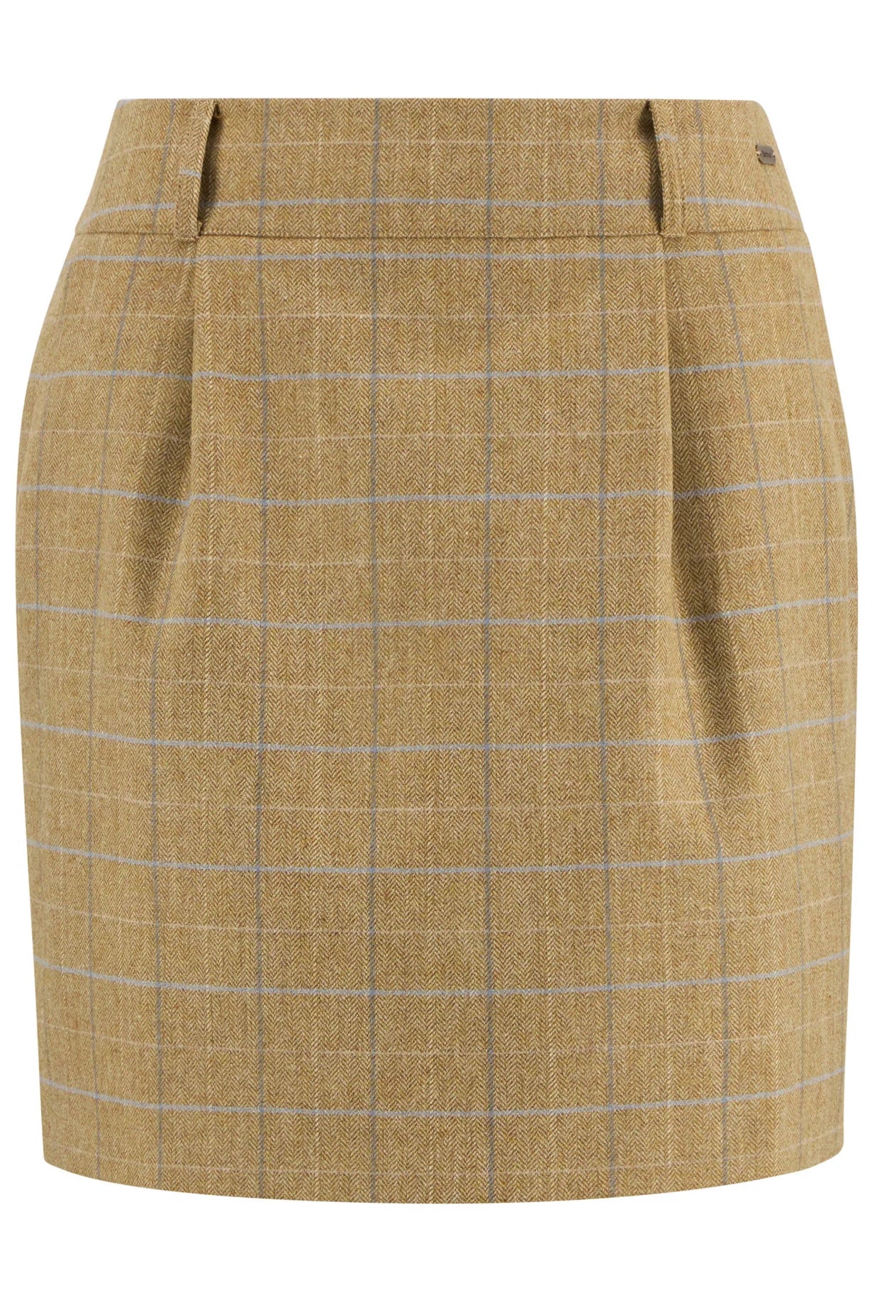 Barbour Soft Blue Tweed Petunia Mini Skirt #Colour_Soft Blue Tweed