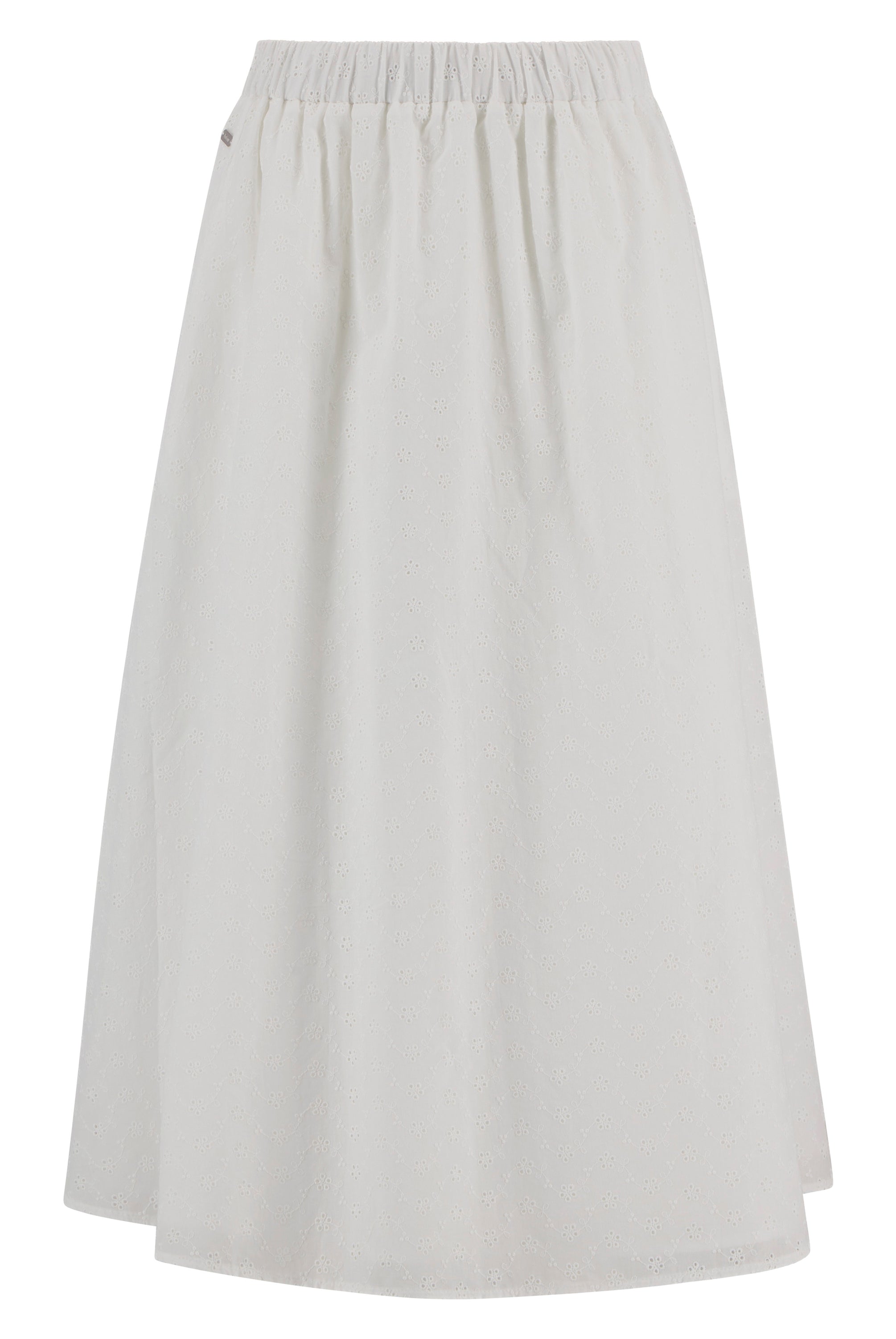 Barbour White Melody Midi Skirt #Colour_White